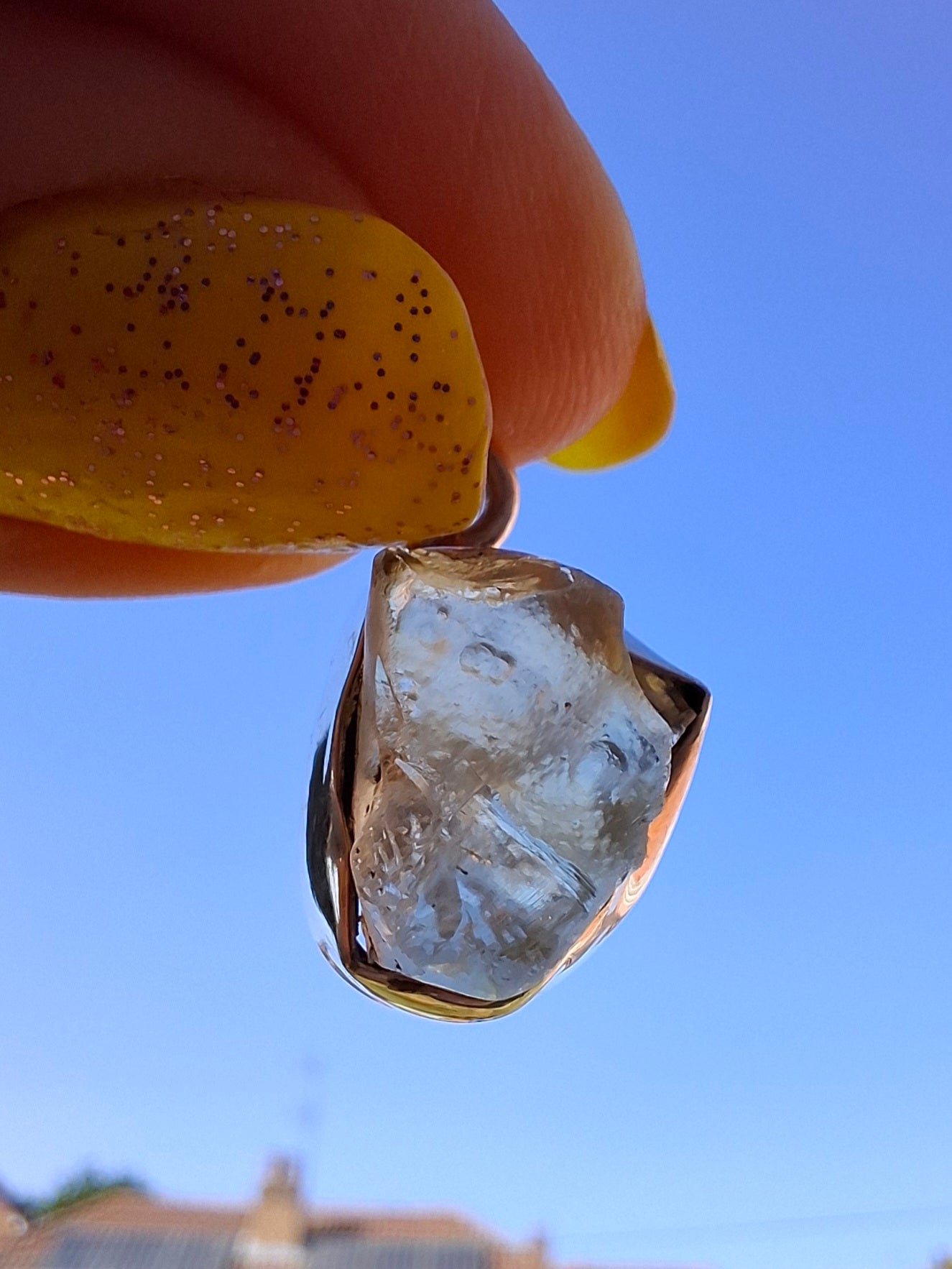 Libyan Desert Glass Pendant, 925 Silver, Tektite (Ref: LP107)