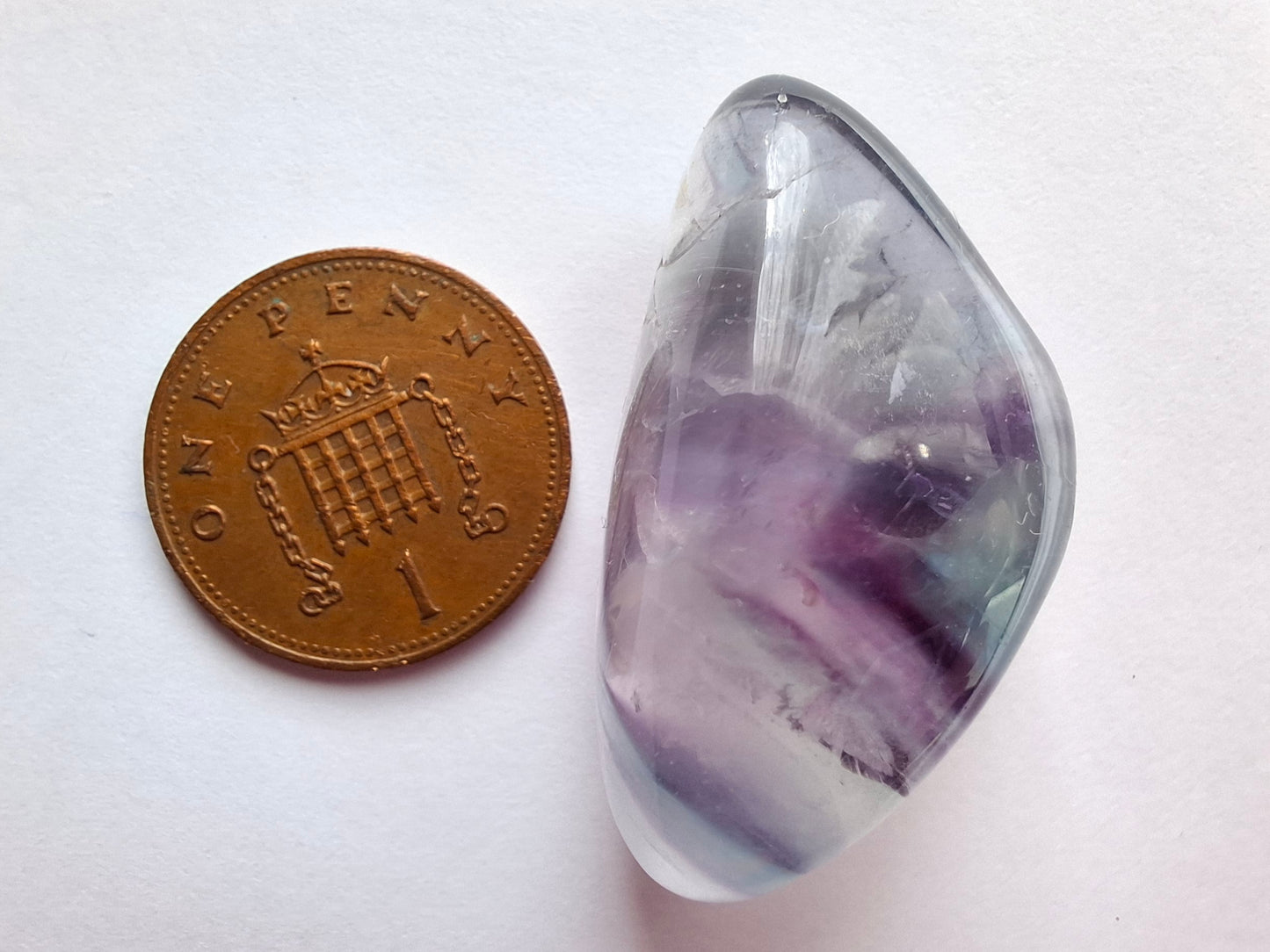 Fluorite, Tumble Stone, Crystal (Ref :T46)