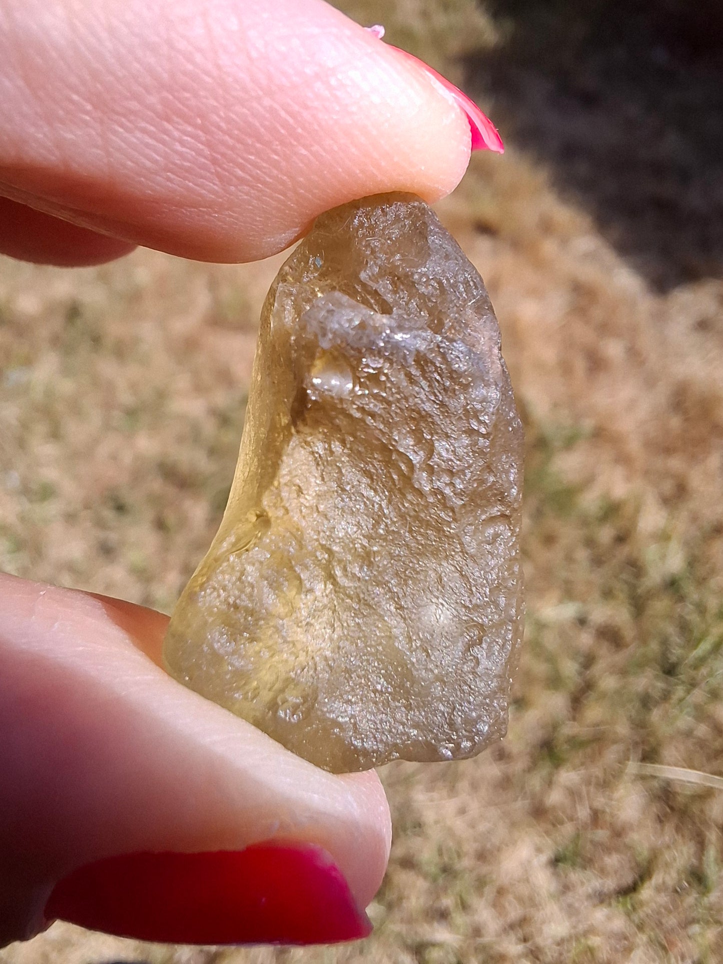 Libyan Desert Glass (darker) Piece, 7.32g, Tektite (Ref: L1369)