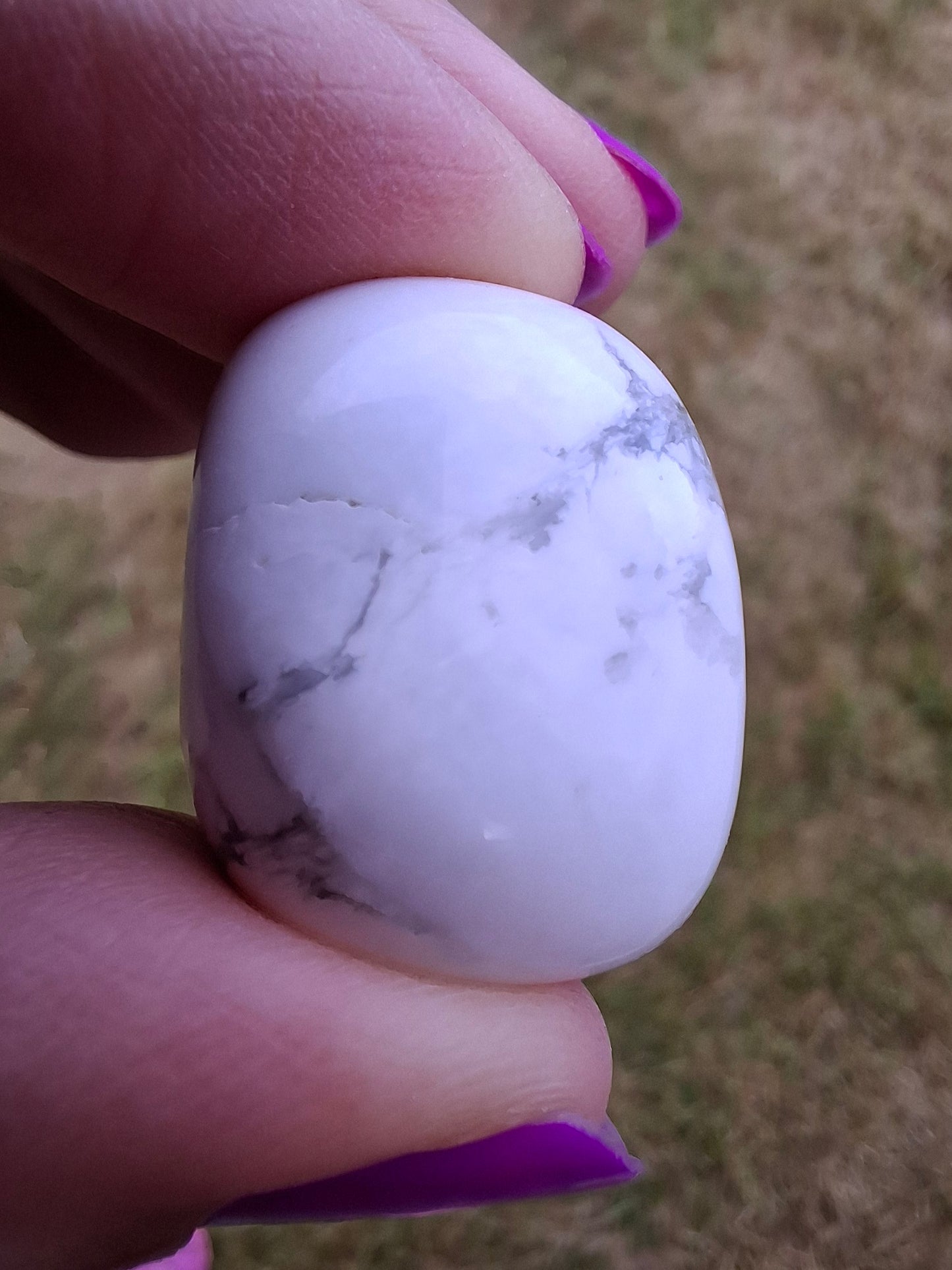 Howlite, Tumble Stone, Crystal (Ref: T35)