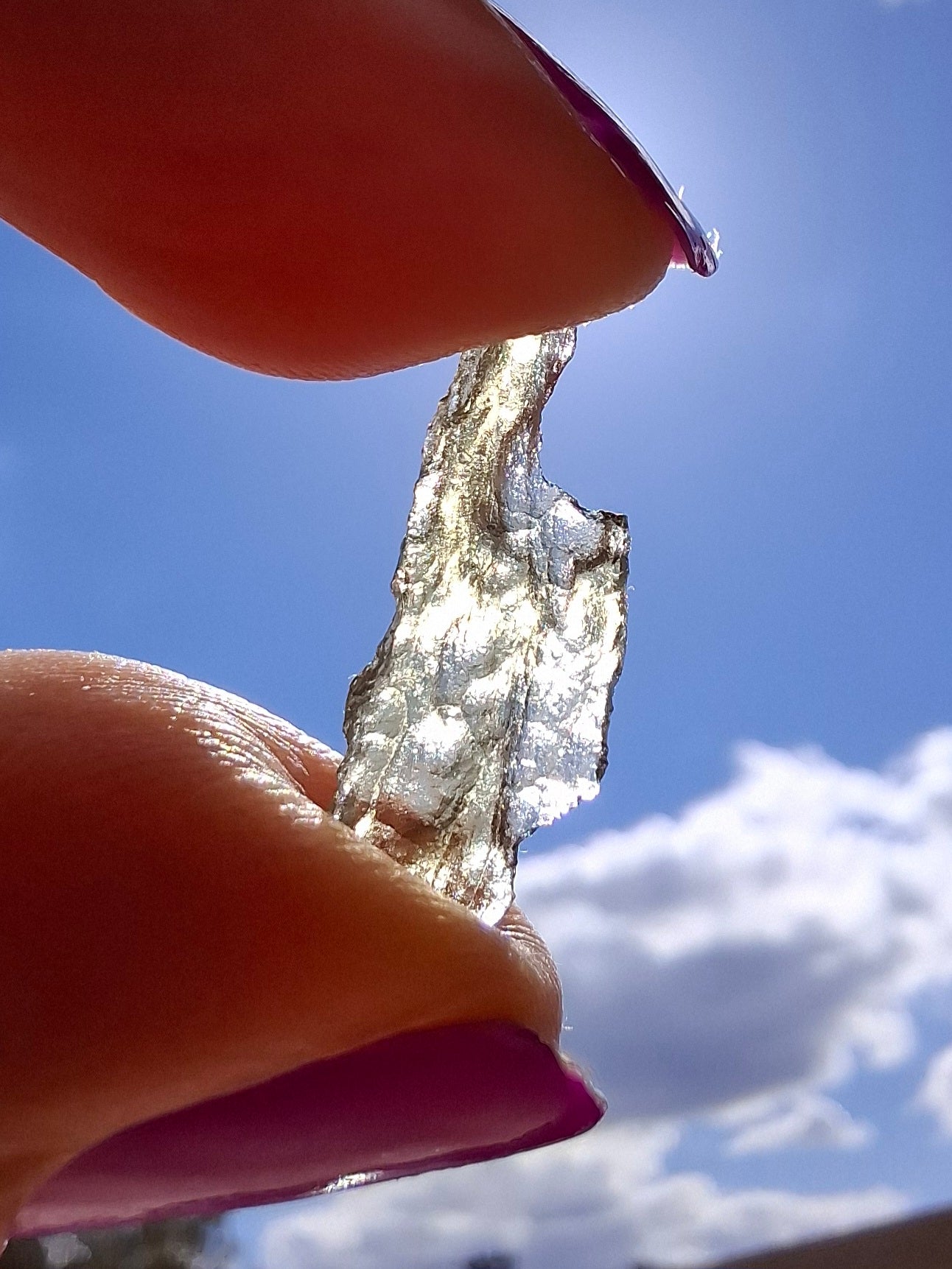 Moldavite small Piece, 0.27g, Tektite (Ref: 1433)