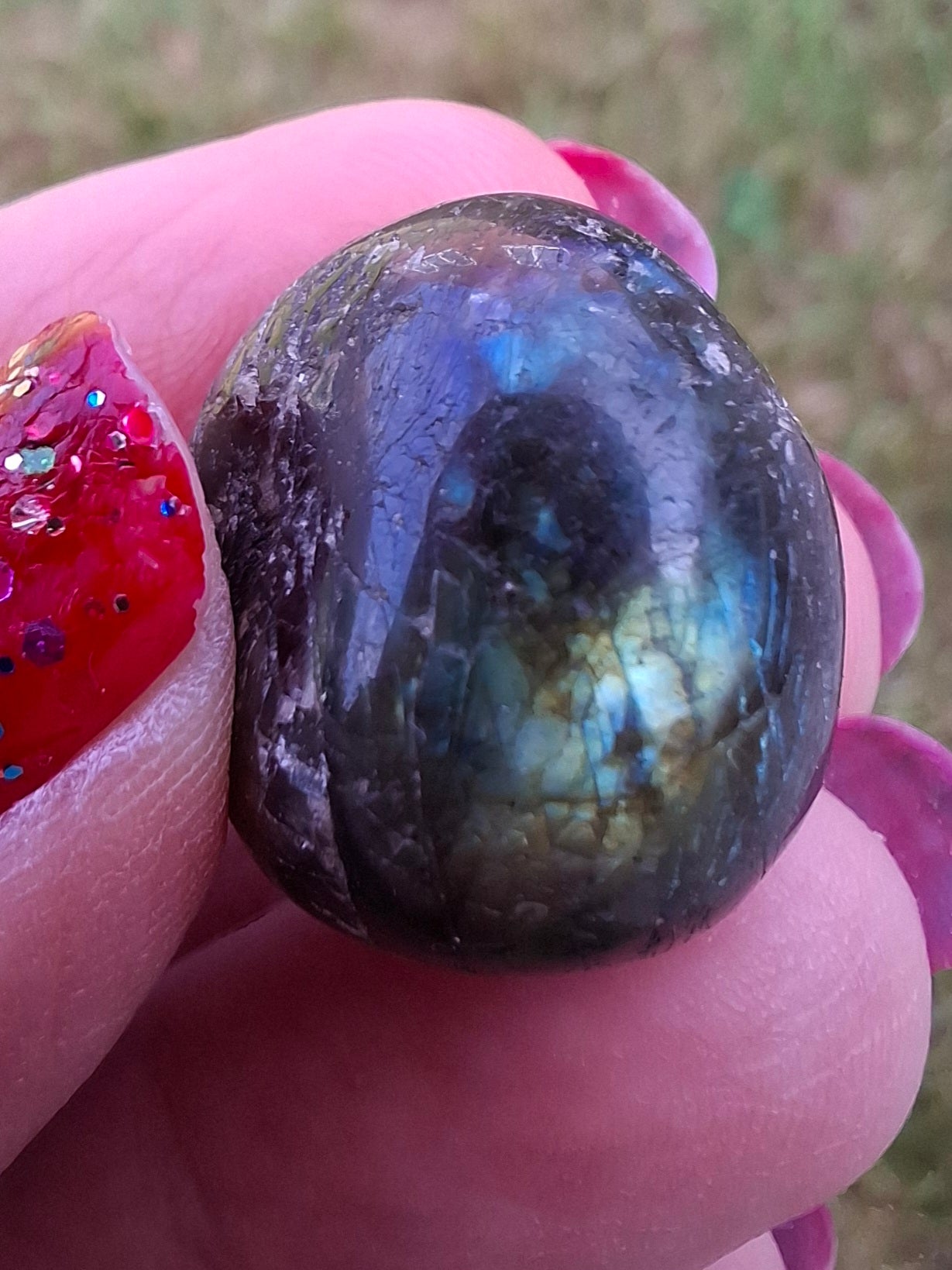 Labradorite, Tumble Stone, Crystal (Ref: T206)