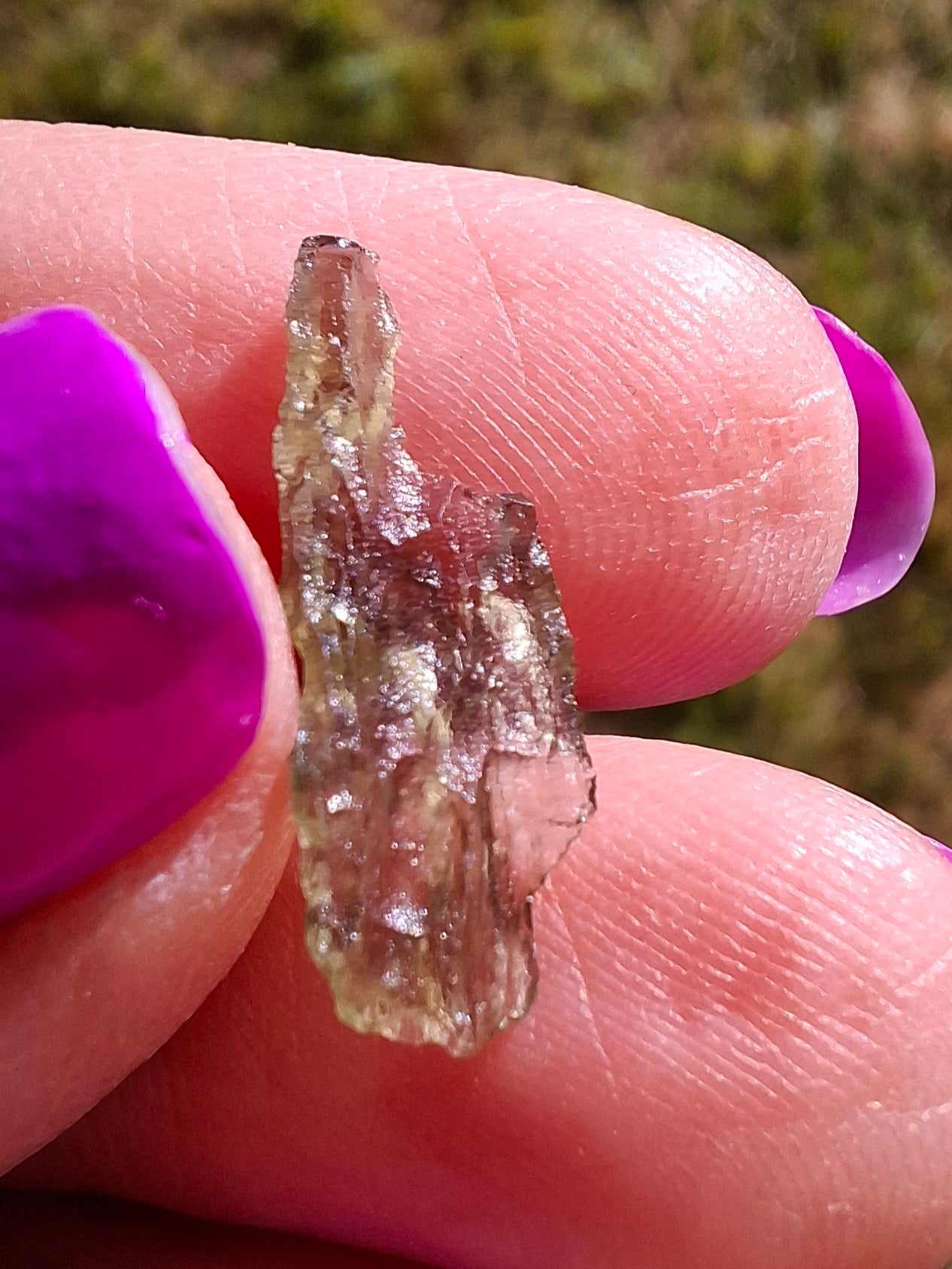 Moldavite small Piece, 0.27g, Tektite (Ref: 1433)