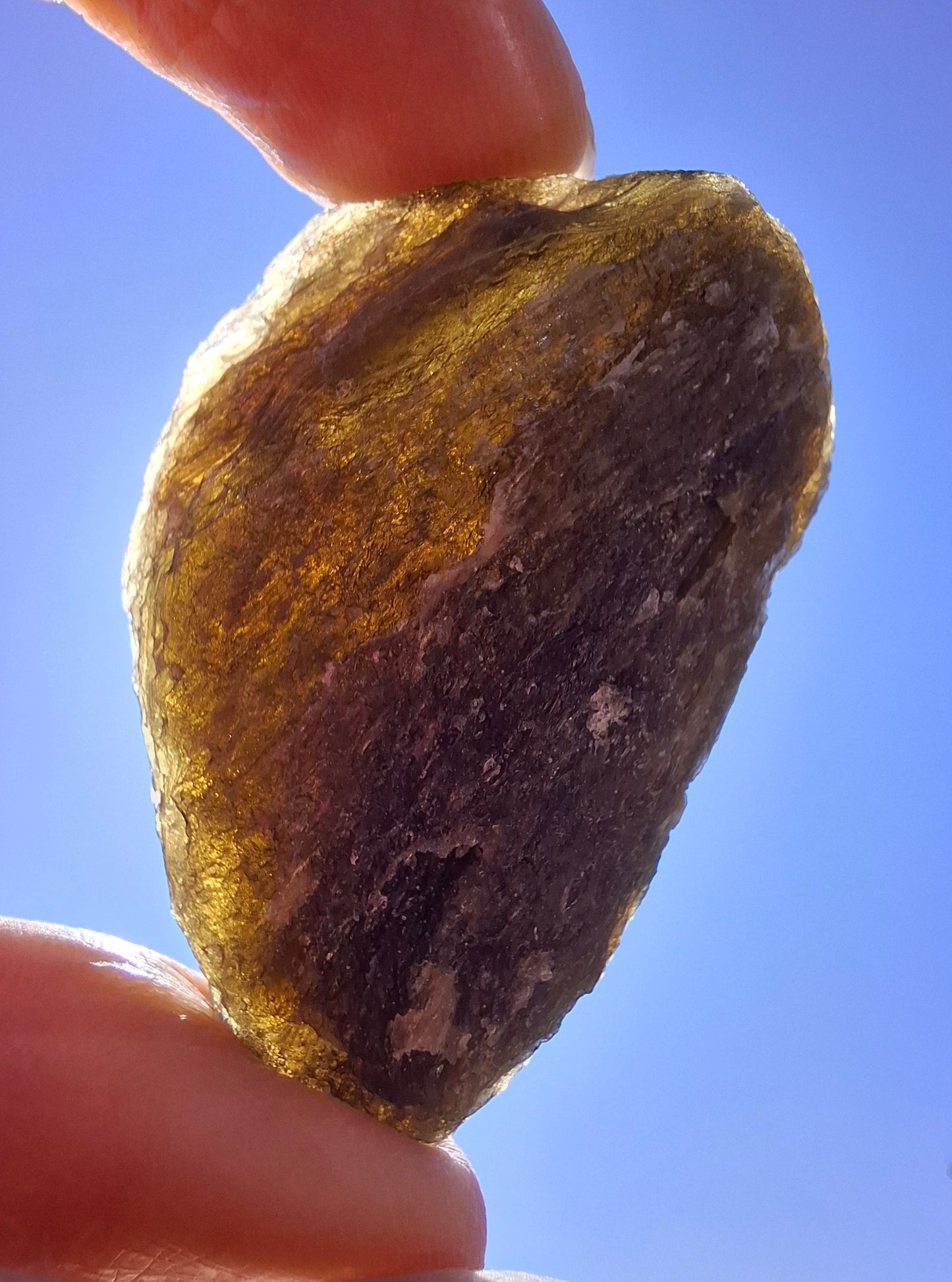 Moldavite Piece, NESMEN HURKA,  26.87g, Tektite (Ref: 1170)
