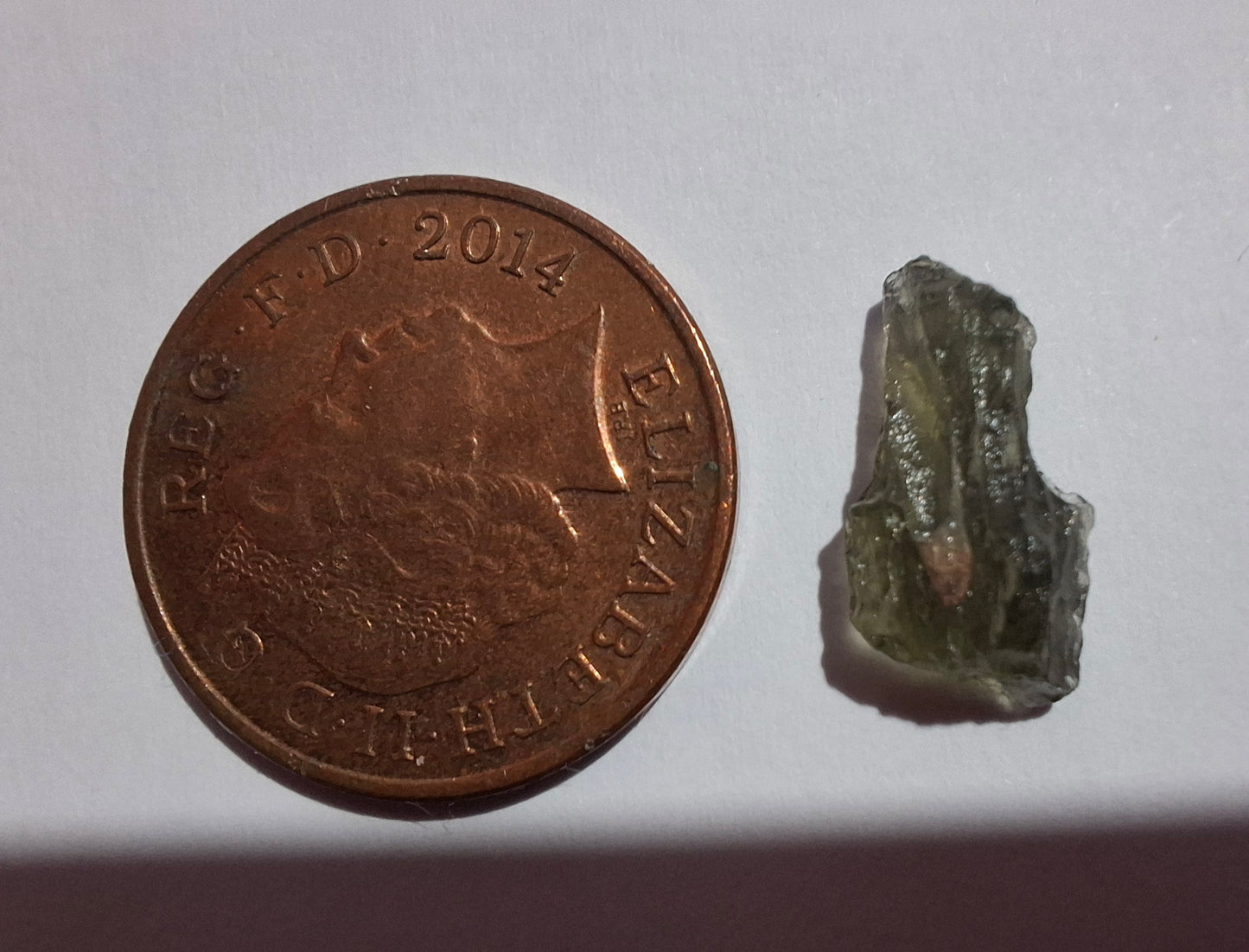 Moldavite Small Piece, 0.43g, Tektite (Ref: B31)