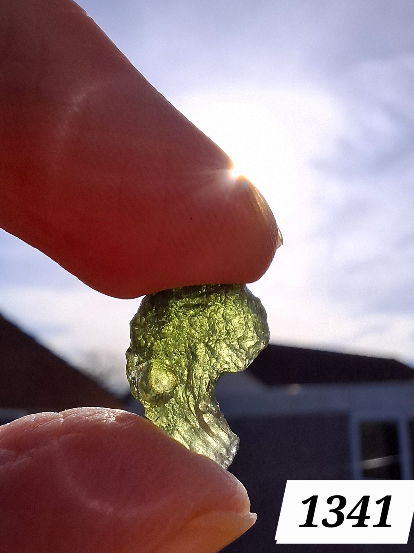 Moldavite Piece, 1.24g, Tektite (Ref: 1341)