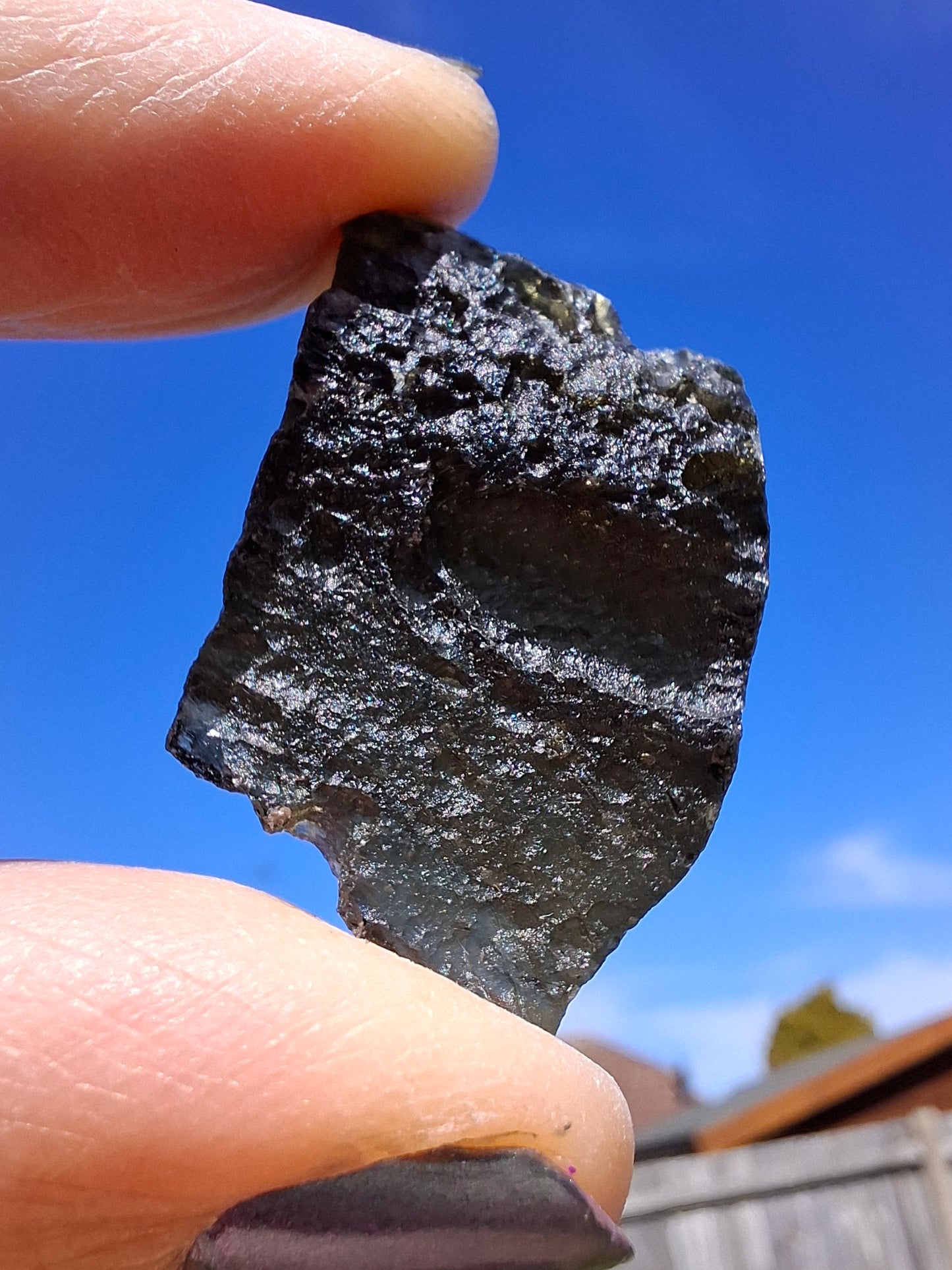 Moldavite Piece, JAKULE, 7.00g, Tektite (Ref: 1376)