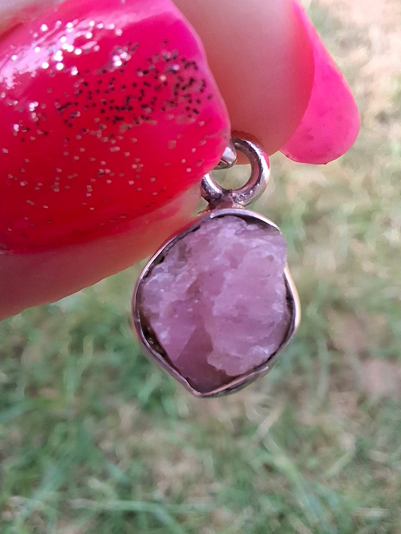 Pink Tourmaline Pendant, 925 Silver, Crystal (Ref: PT91)
