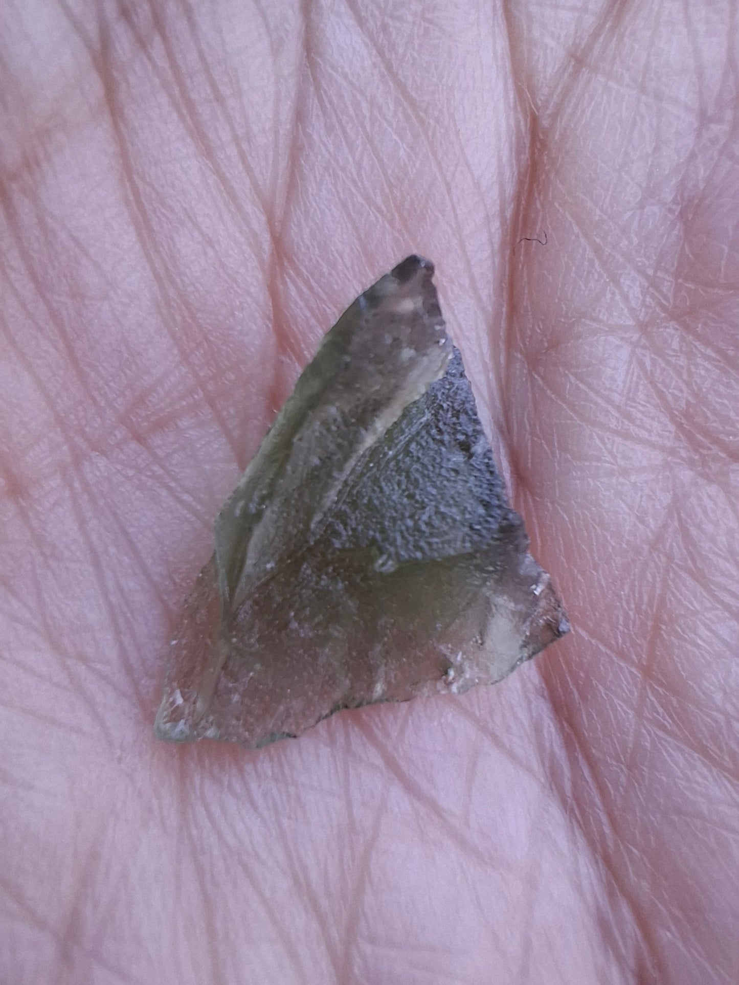 Moldavite Piece, 0.87g, Tektite (Ref: 1477)