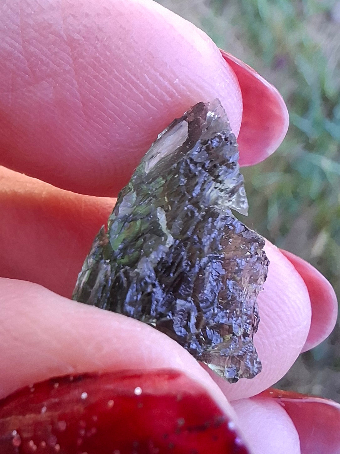 Moldavite Piece, 1.55g, Tektite (Ref: 1469)