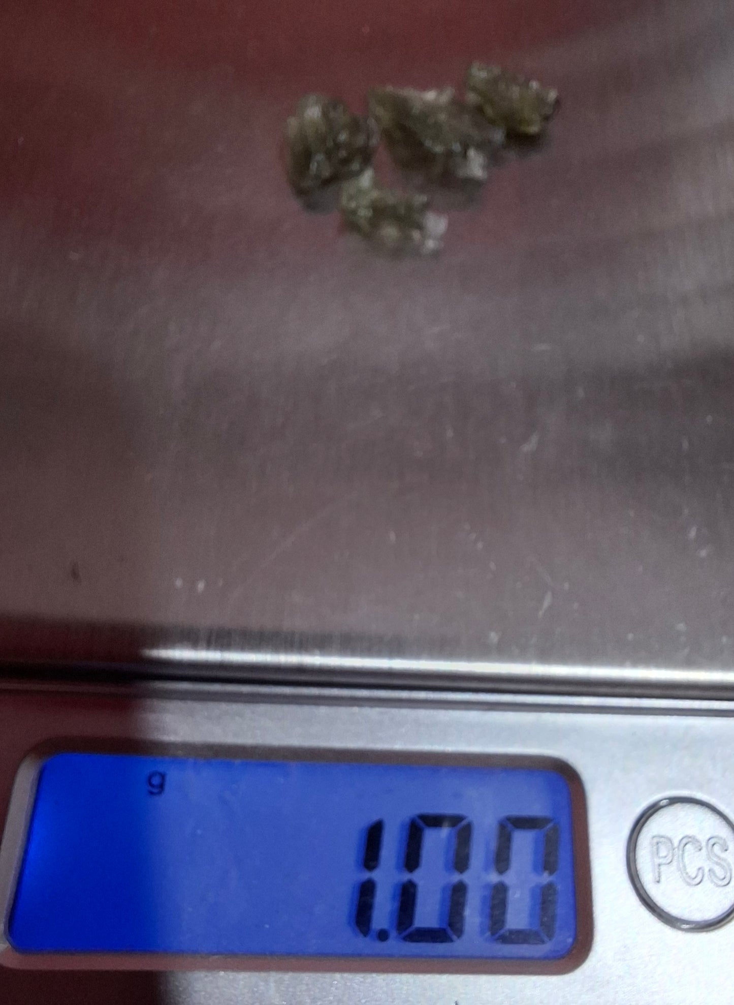 Moldavite chip Bundle, 1g, 4 pcs, Tektite (Ref: MB30)