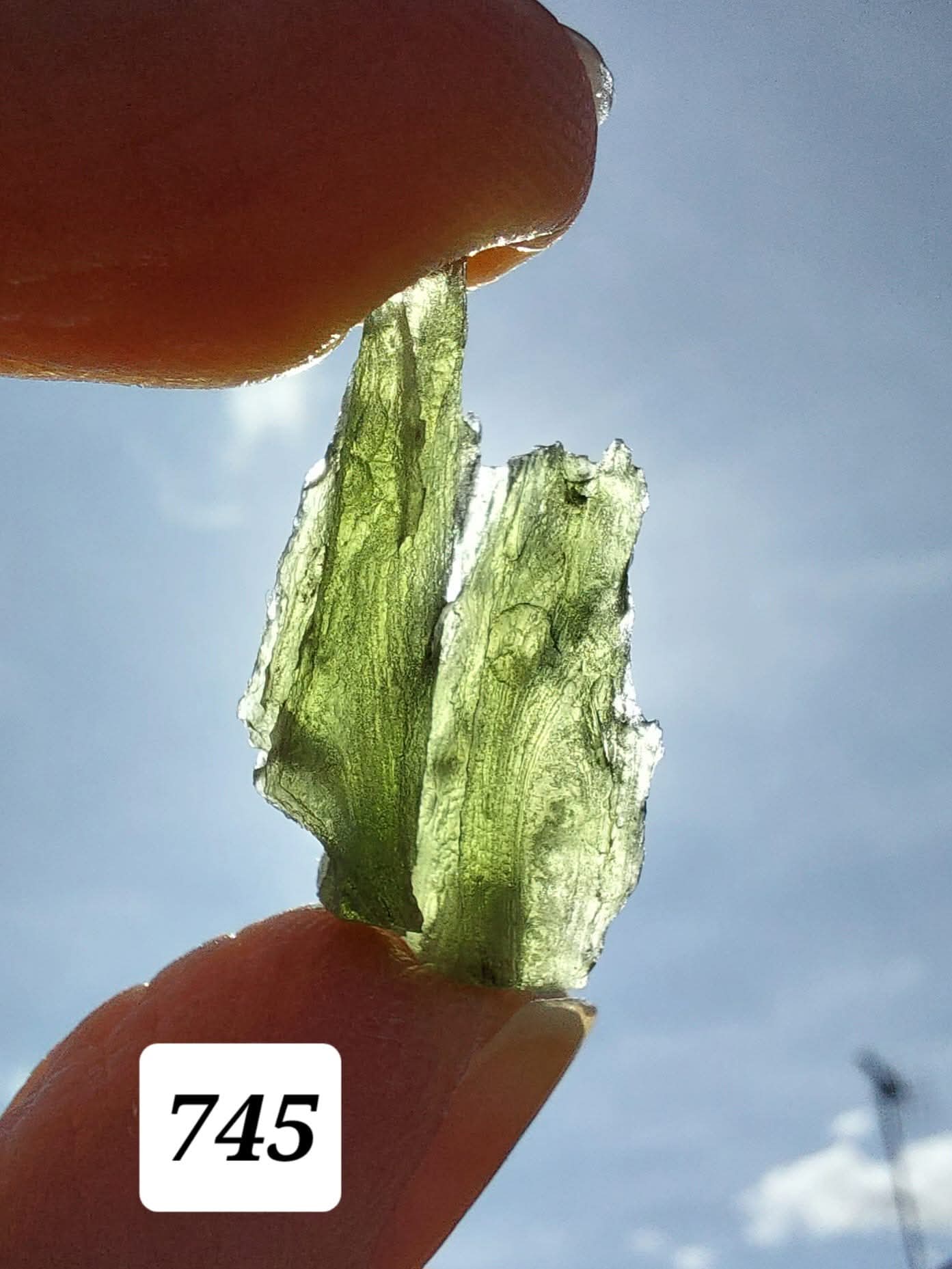 Moldavite Piece, ANGEL CHIME, 2.18g, Tektite (Ref: 745)