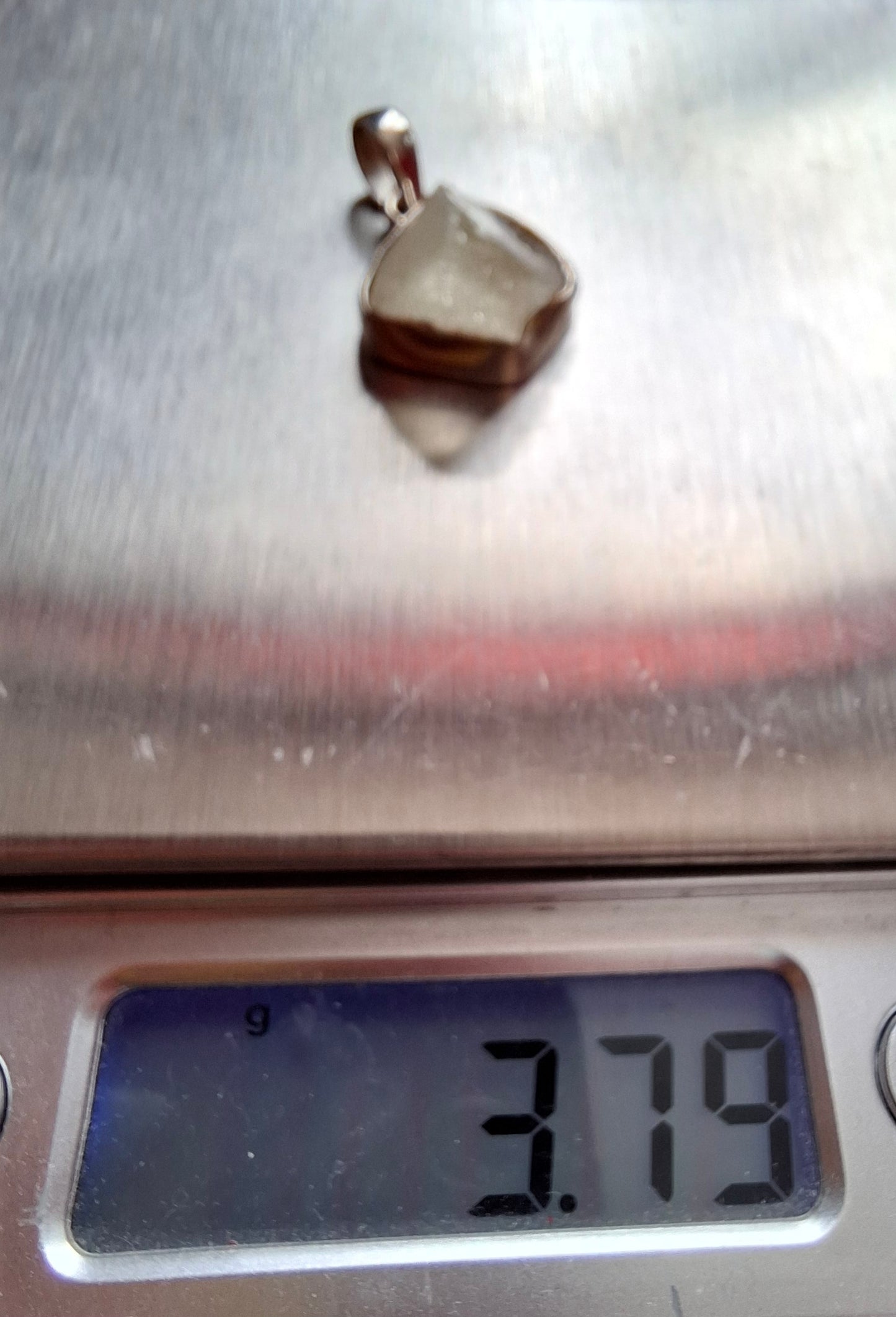 Libyan Desert Glass Pendant, 925 Silver, Tektite (Ref: LP104)