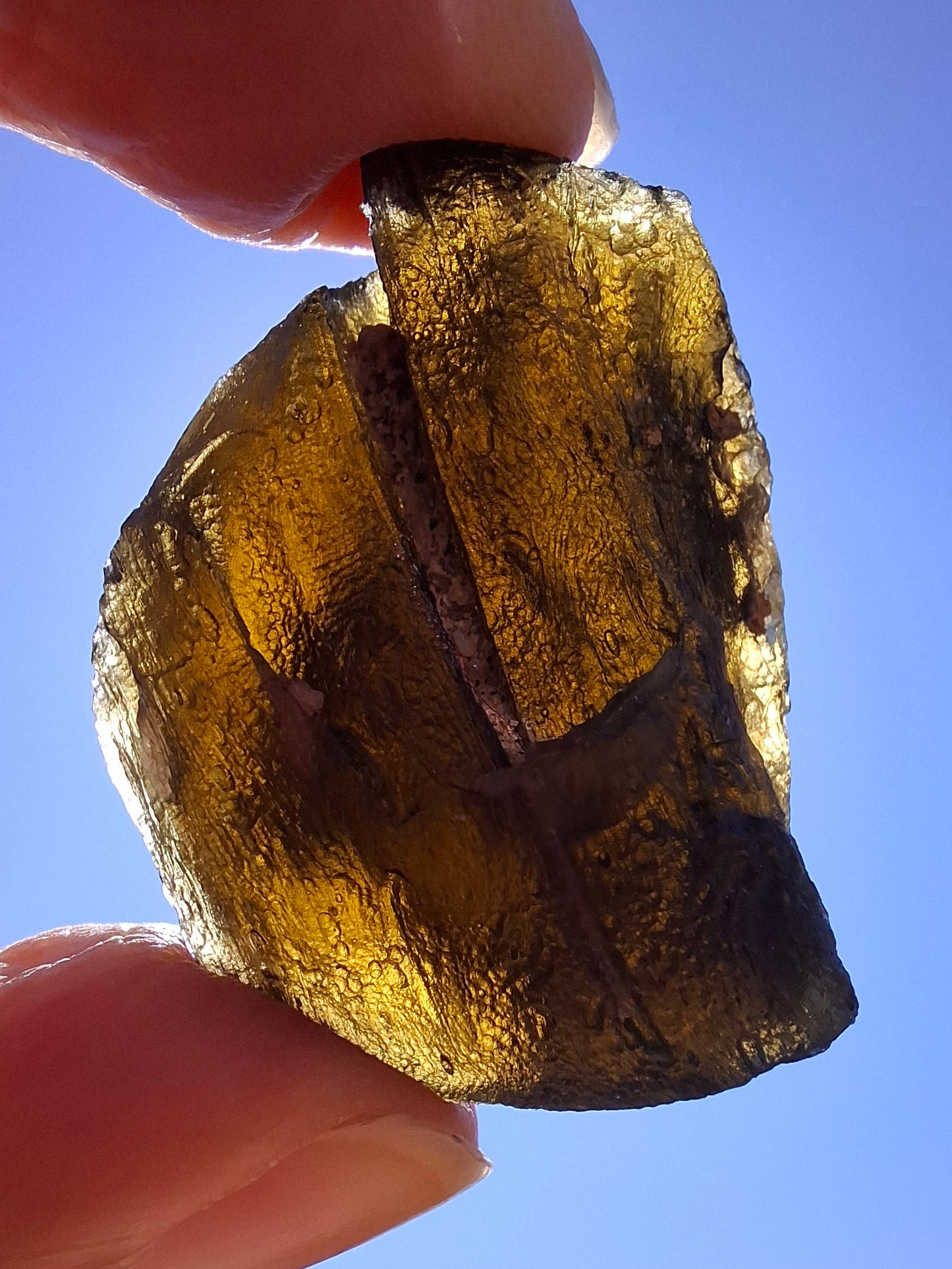 Moldavite Piece, JAKULE, 16.07g, Tektite (Ref: 1179)