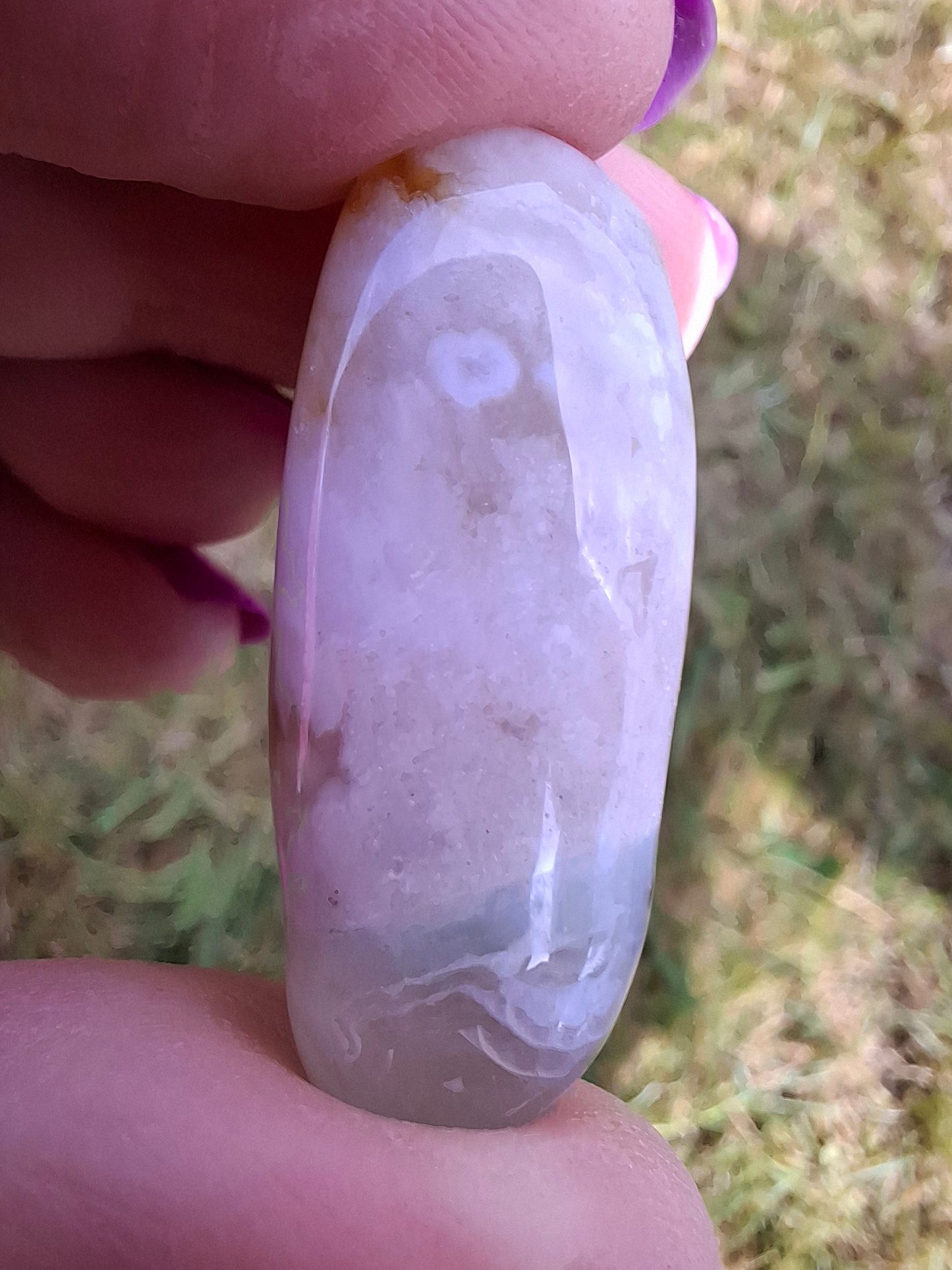 Flower Agate, Tumble Stone, Crystal (Ref: T77)