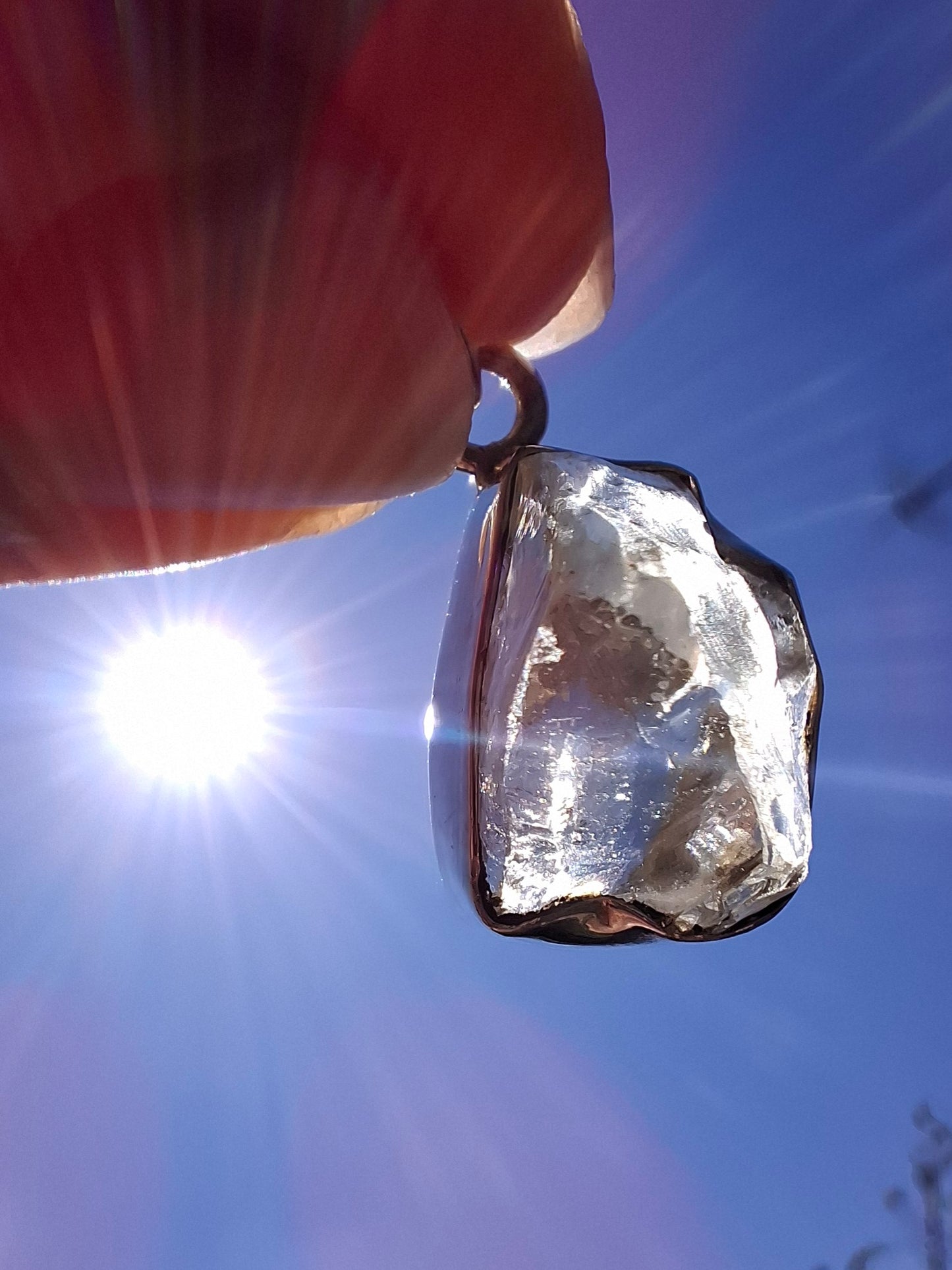 Libyan Desert Glass Pendant, 925 Silver, Tektite (LP103)