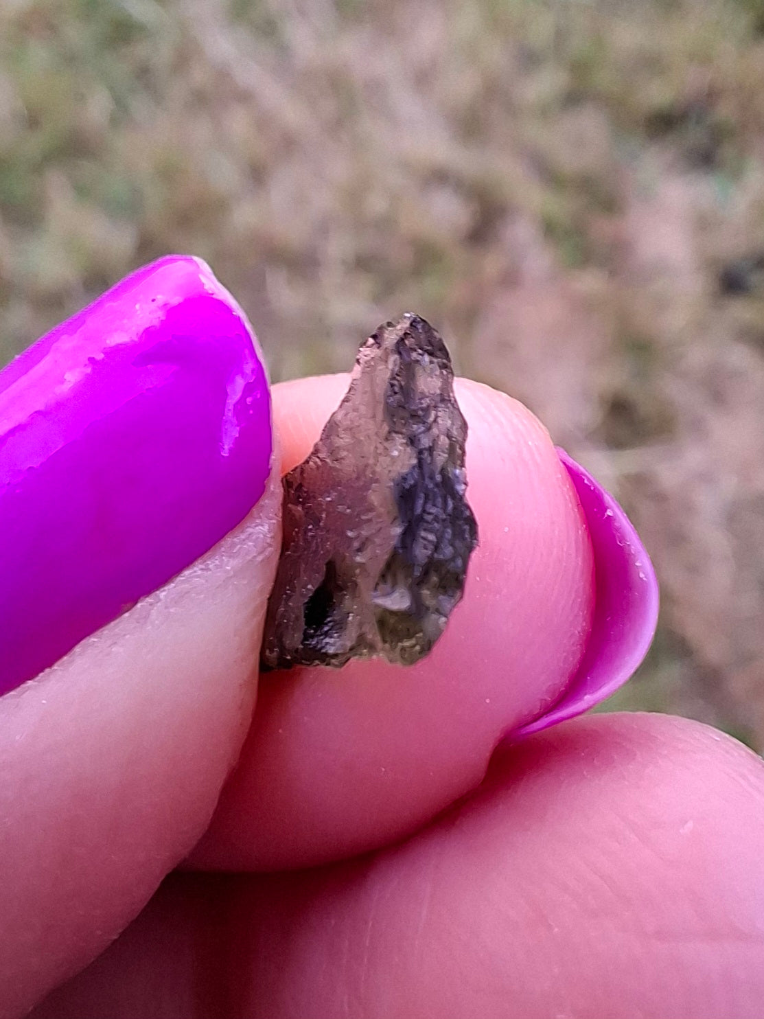 Moldavite small Piece, 0.39g. Tektite (Ref: 1430)