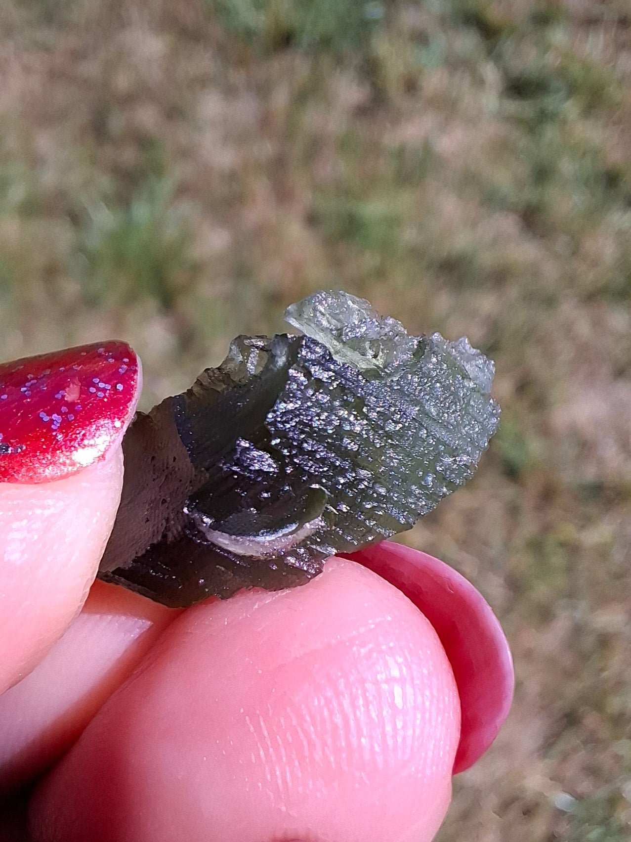 Moldavite Piece, 1.25g, Tektite (Ref: 1470)