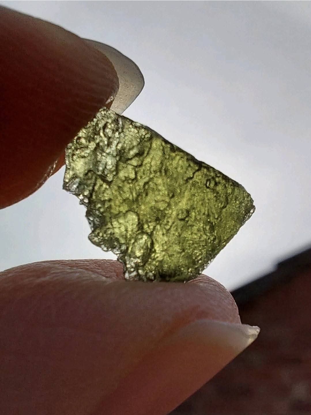 Moldavite Piece, NESMEN LES, 0.62g, Tektite (Ref: 840)