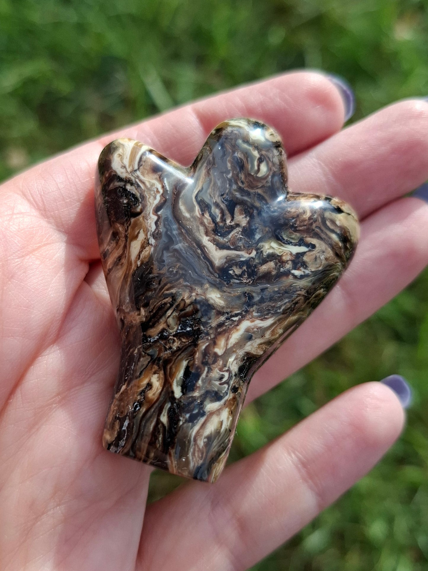 Red Amber Angel, 17.96g, Carving, Fossil (Ref: AA2)