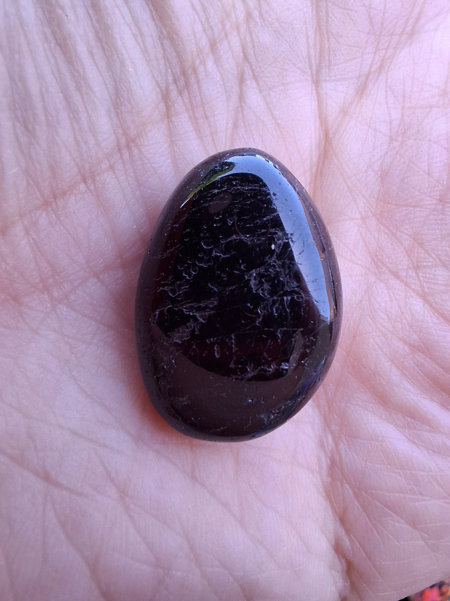 Black Tourmaline, Tumble Stone, Crystal (Ref: T223)