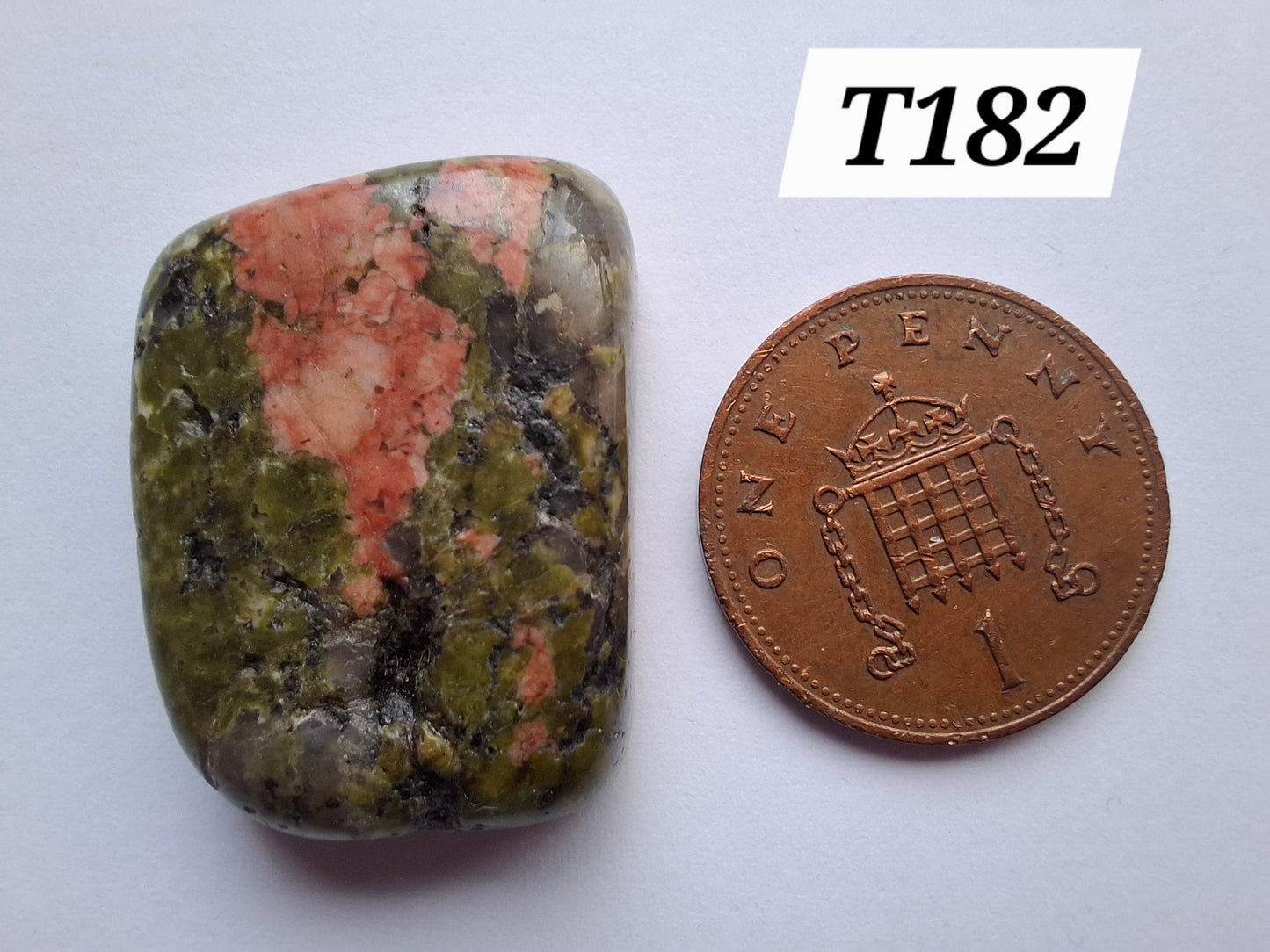Unakite, Tumble Stone, Crystal (Ref: T182)