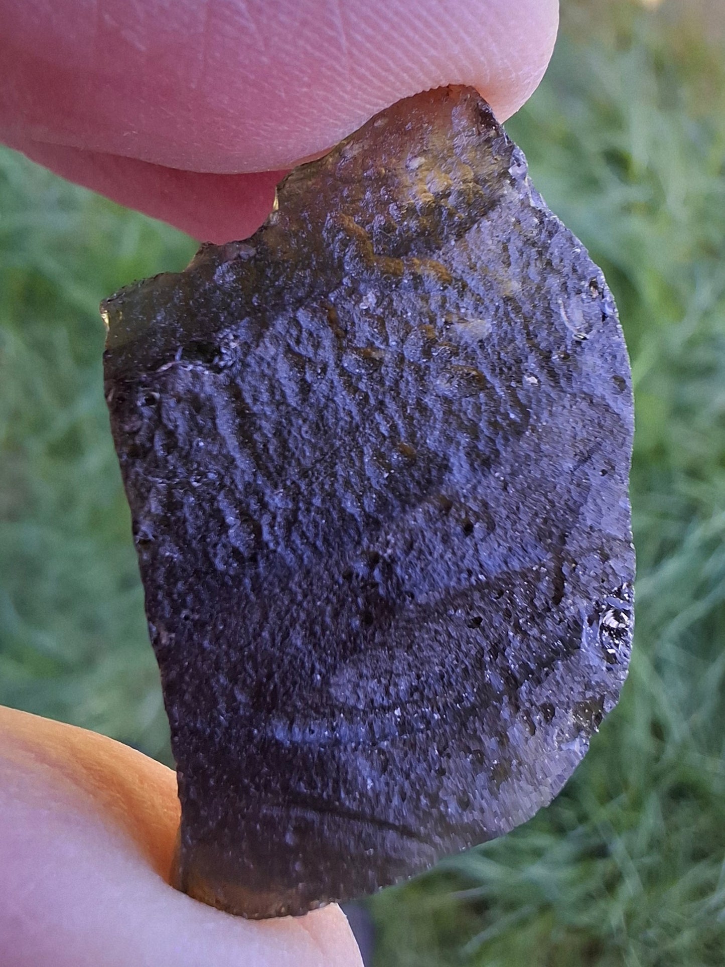 Moldavite Piece, JAKULE, 7.00g, Tektite (Ref: 1376)