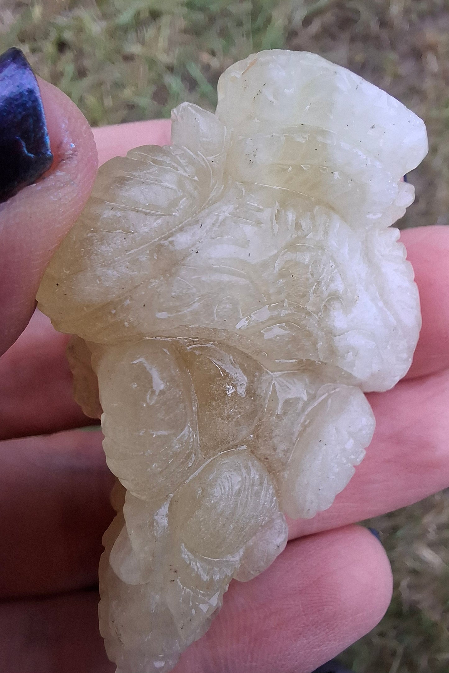 Libyan Desert Glass GANESHA craving, 31.21g, Tektite (Ref: Ganesha2)