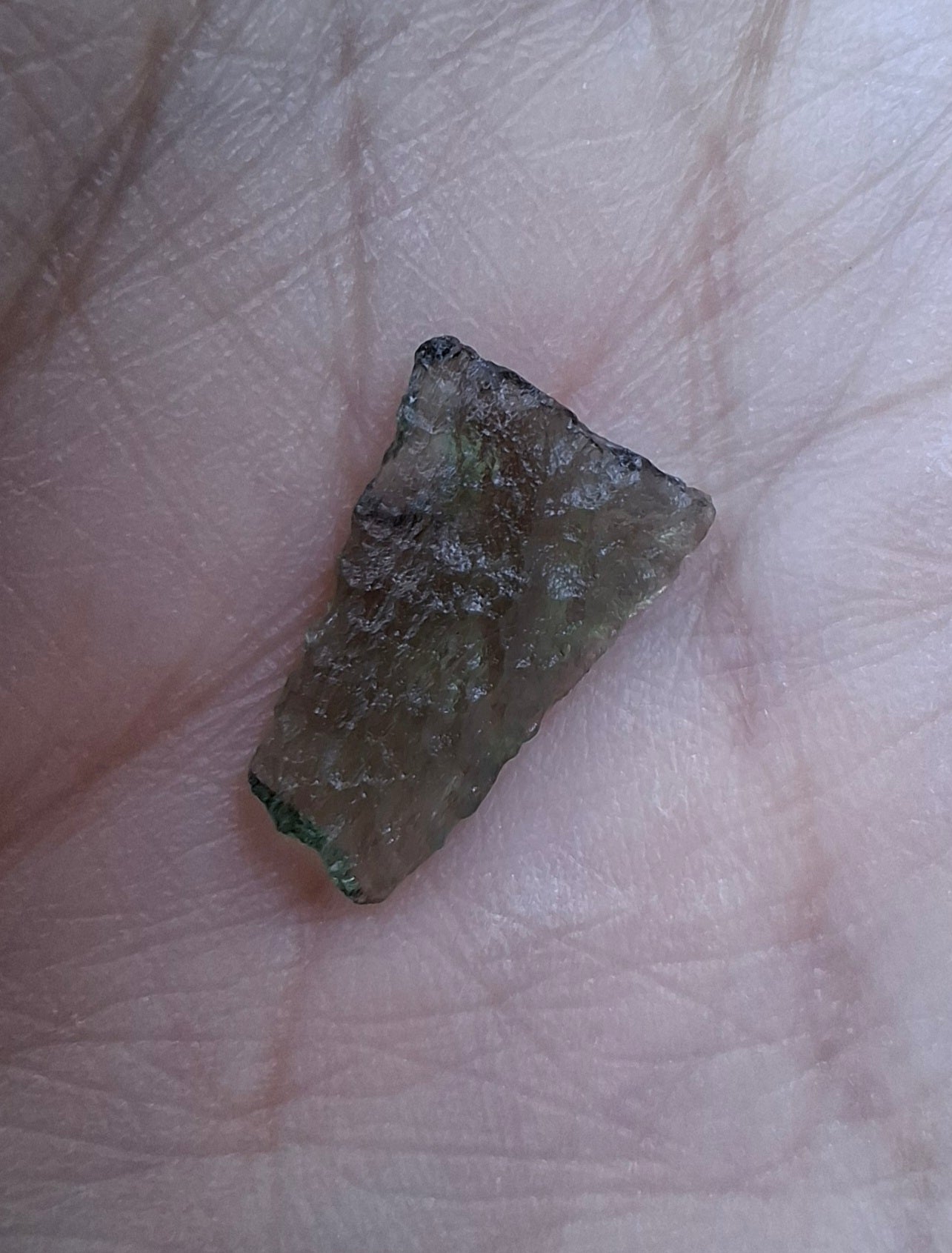 Moldavite small Piece, 0.39g. Tektite (Ref: 1430)