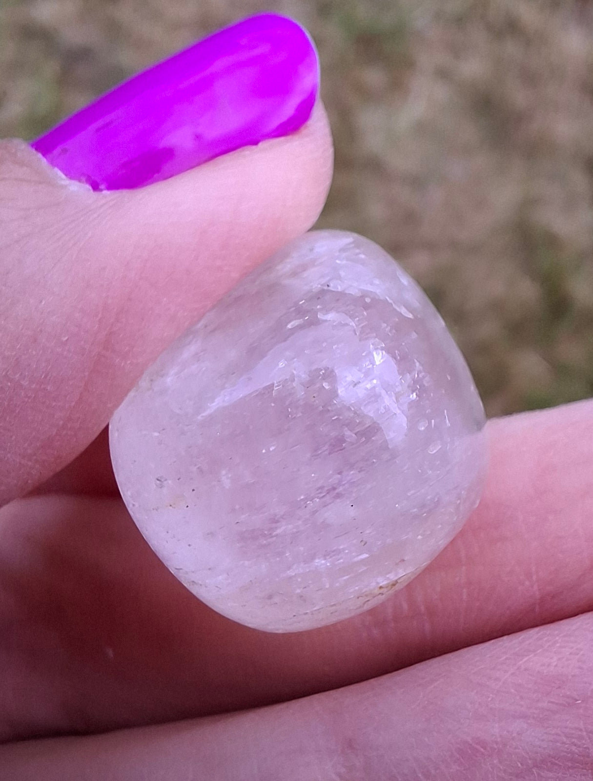 Clear Quartz, Tumble Stone, Crystal 🌈 (Ref: T26)