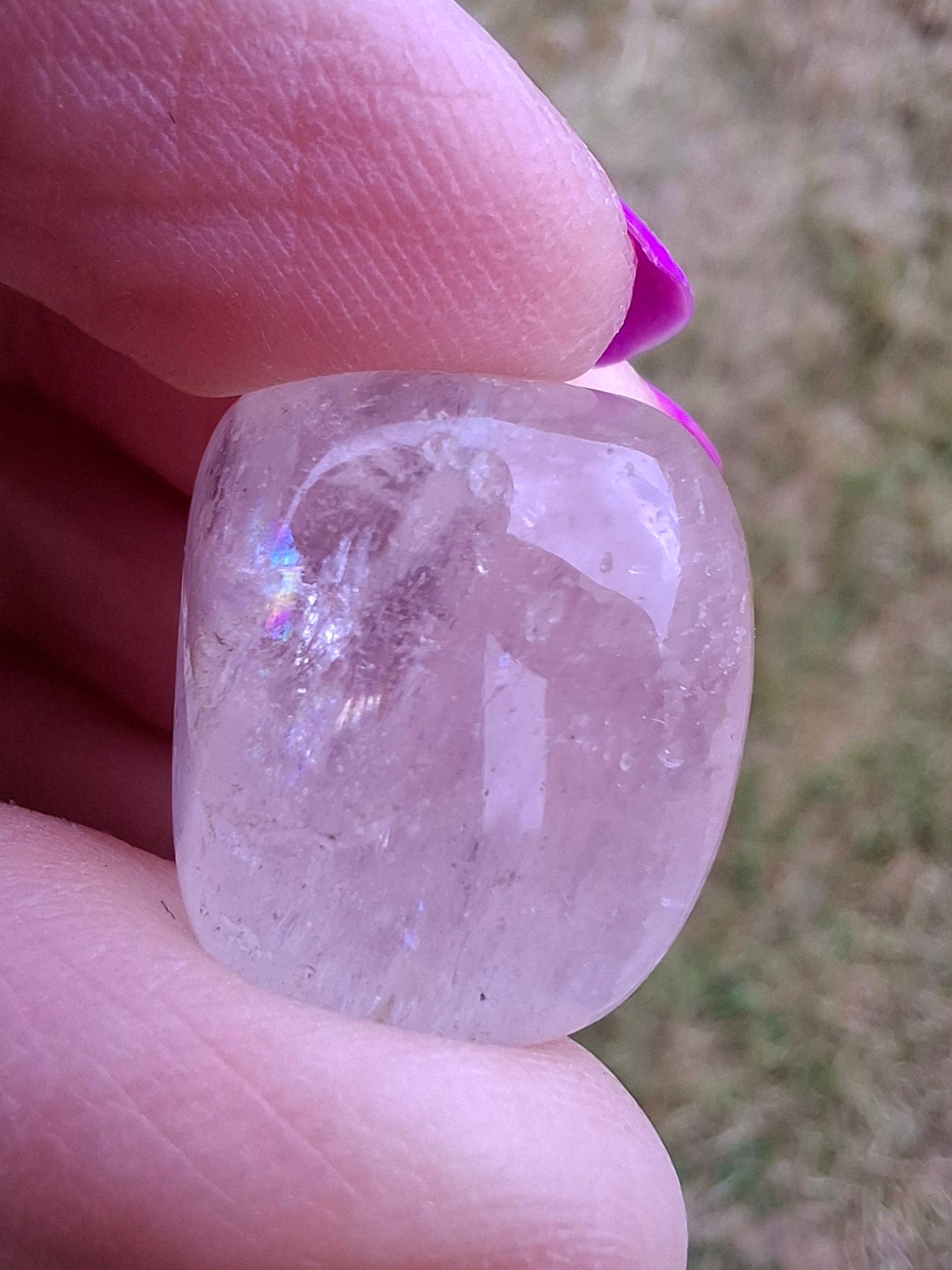 Clear Quartz, Tumble Stone, Crystal 🌈 (Ref: T26)