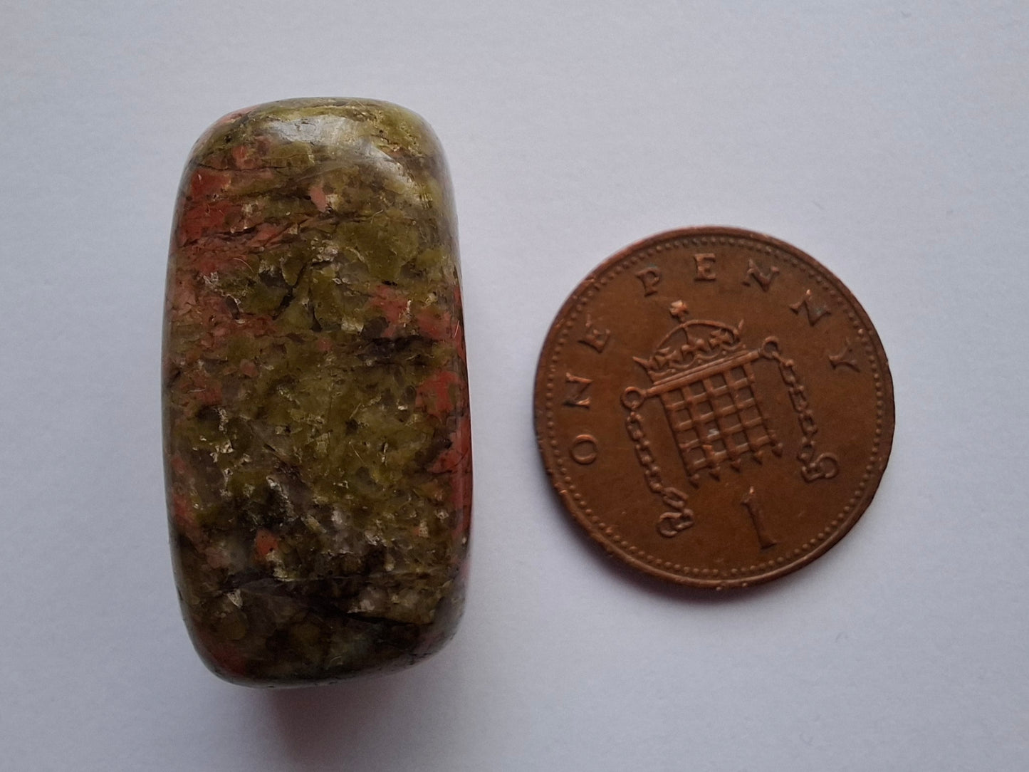 Unakite, Tumble Stone, Crystal (Ref: T183)