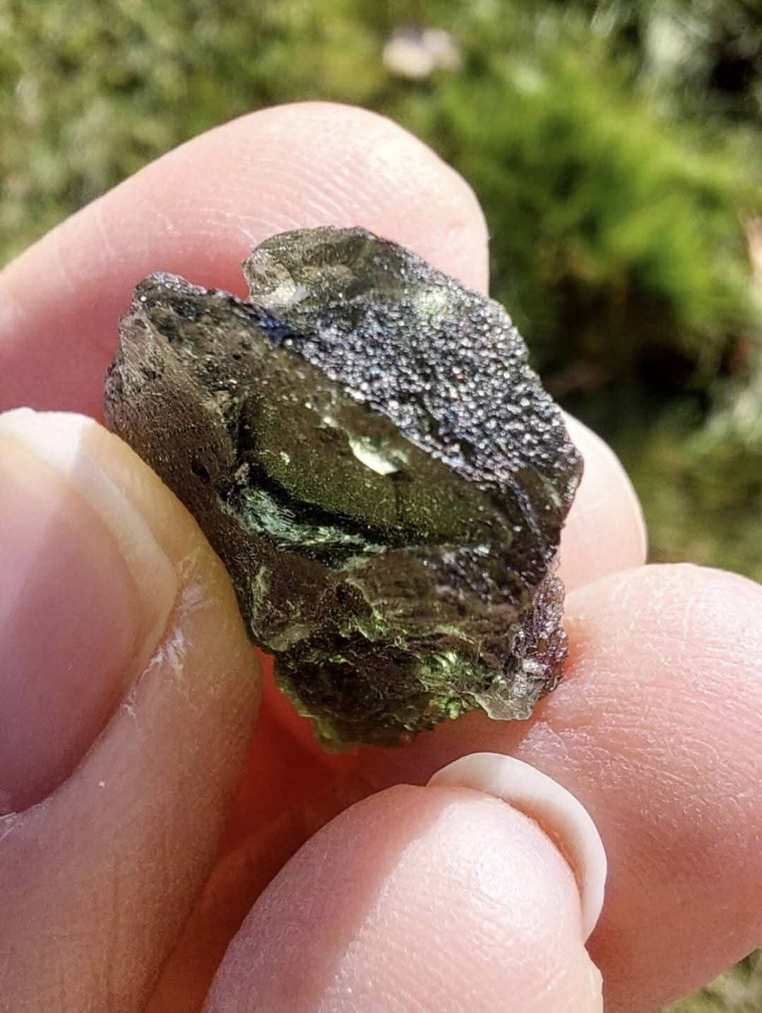 Moldavite Piece, NESMEN, 5.36g, Tektite (Ref: 1055)