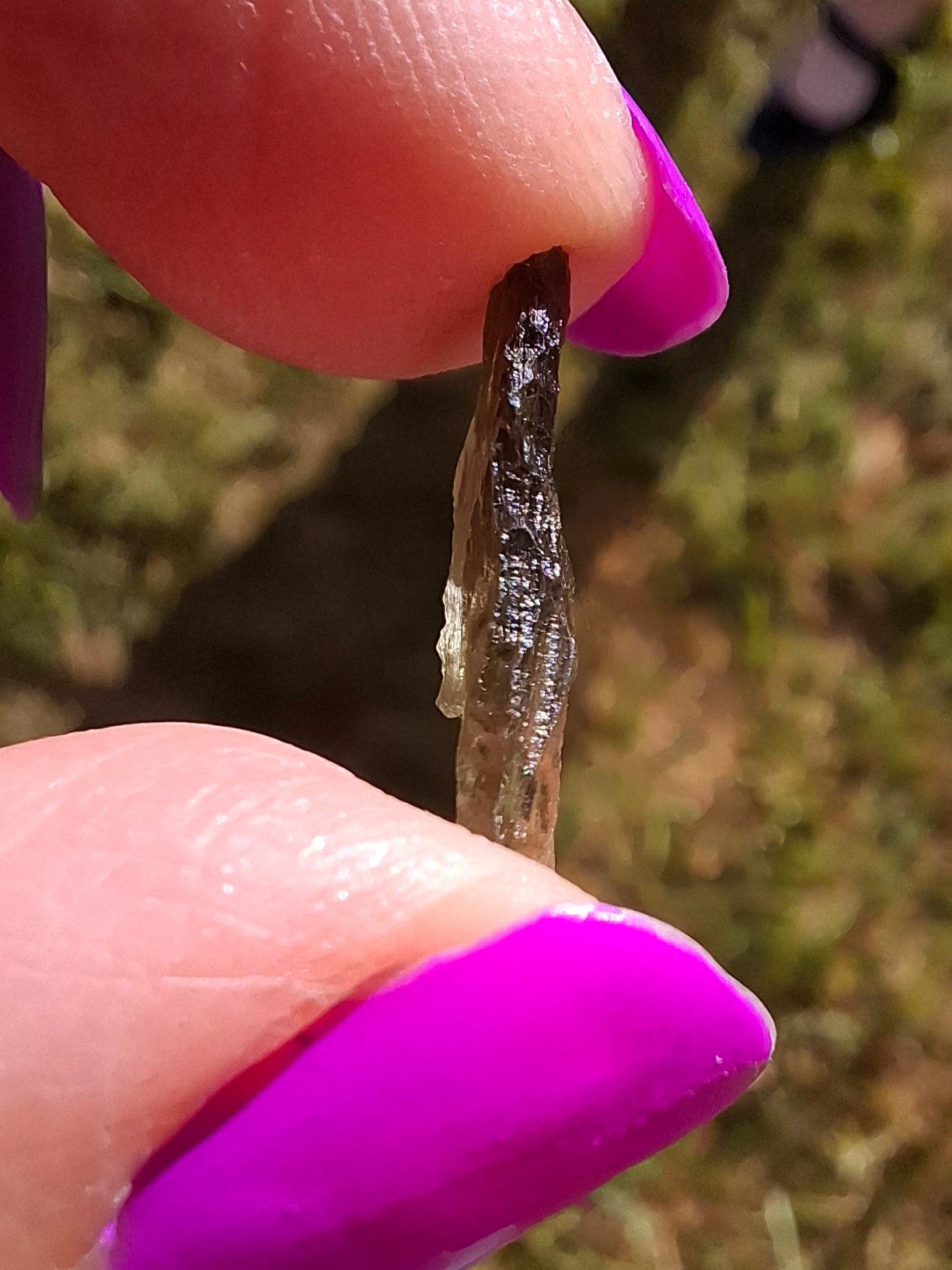 Moldavite small Piece, 0.27g, Tektite (Ref: 1433)