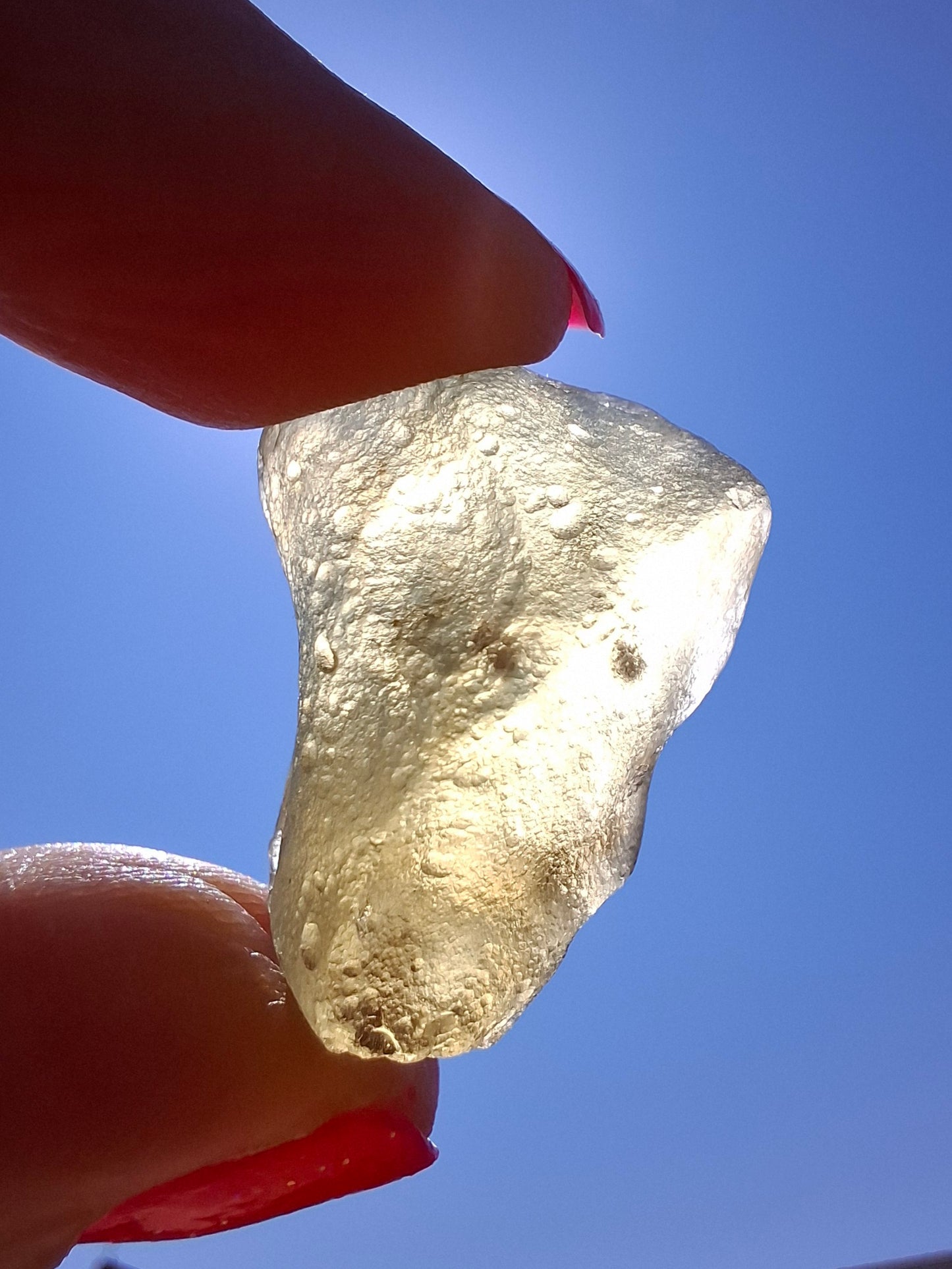 Libyan Desert Glass (darker) Piece, 7.32g, Tektite (Ref: L1369)