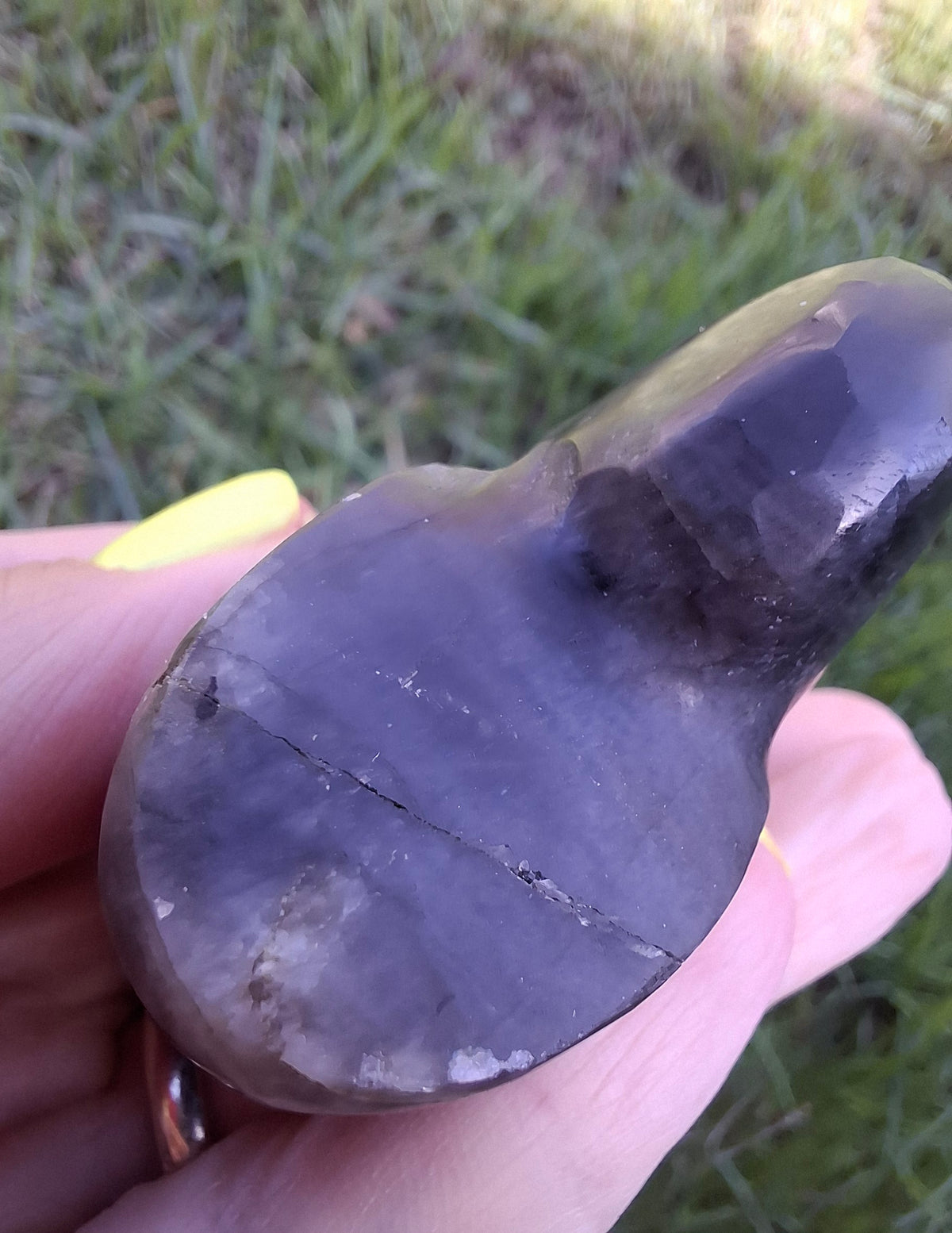 Labradorite Ammonite Carving, 111.66g, Crystal (Ref: laba3)