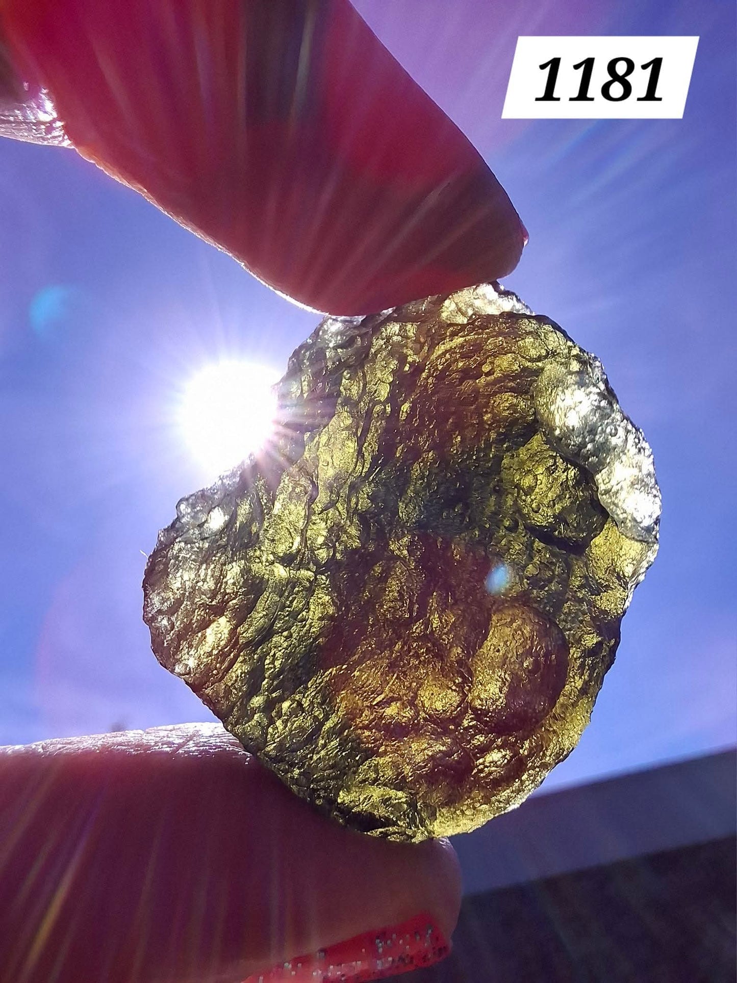 Moldavite Piece, CHLUM, 14.24g, Tektite (Ref: 1181)