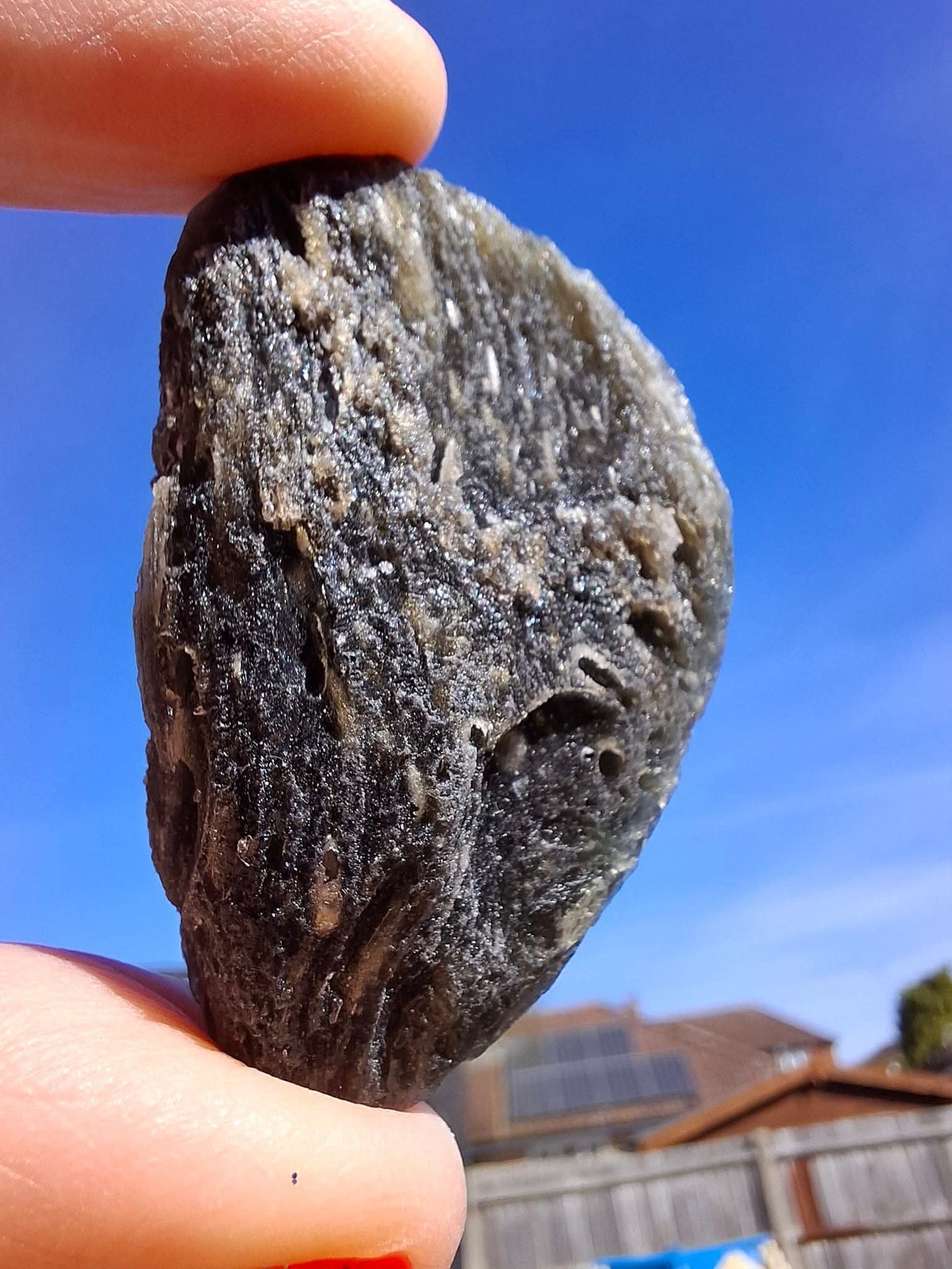 Moldavite Piece, NESMEN HURKA,  26.87g, Tektite (Ref: 1170)