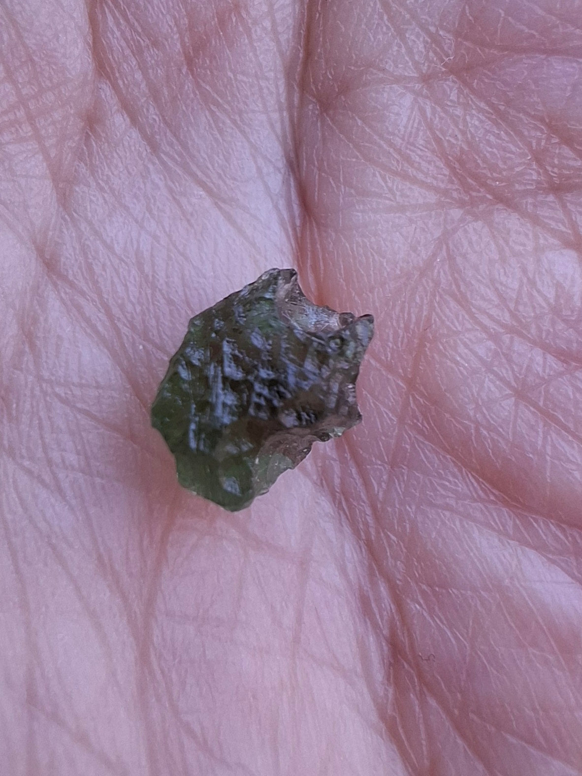 Moldavite small Piece, 0.40g, Tektite (Ref: 1479)