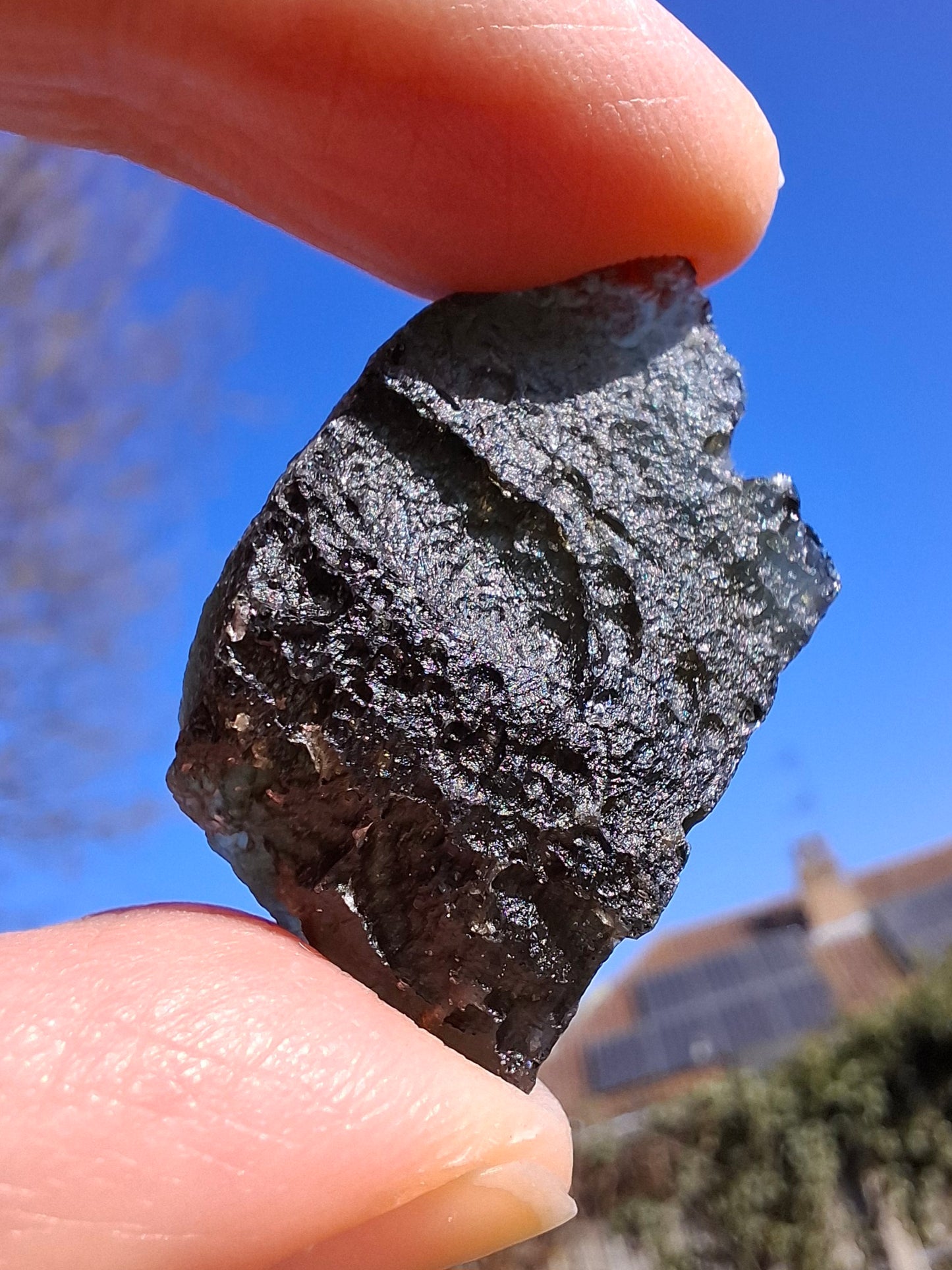 Moldavite Piece, JAKULE, 7.00g, Tektite (Ref: 1376)