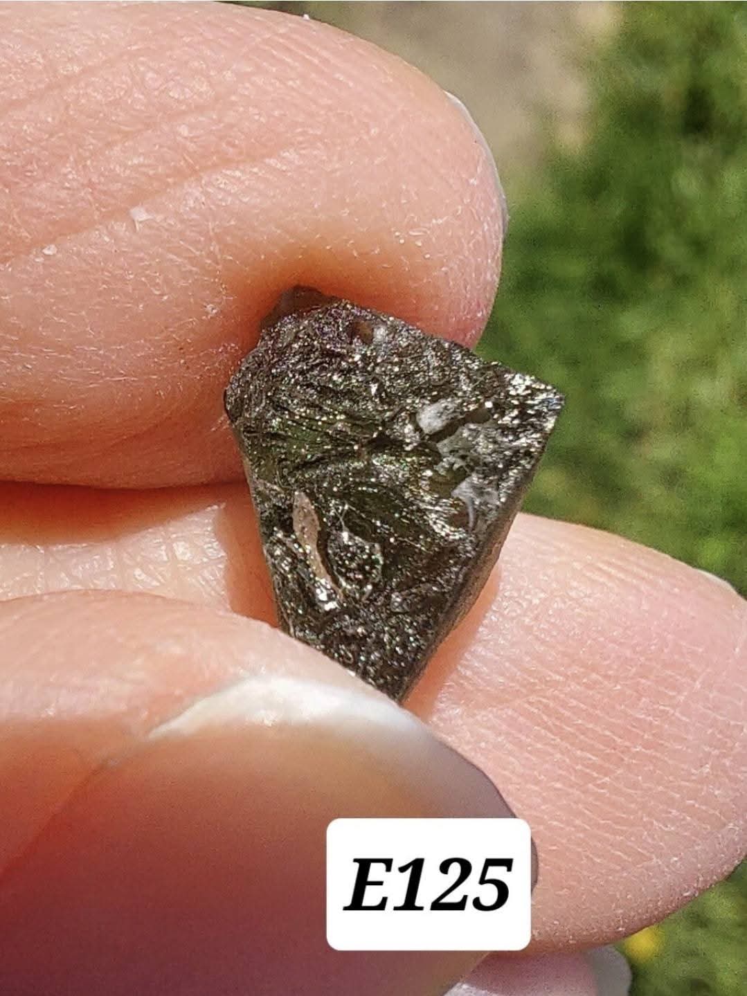Moldavite Piece, 0.78g, Tektite (Ref: E125)
