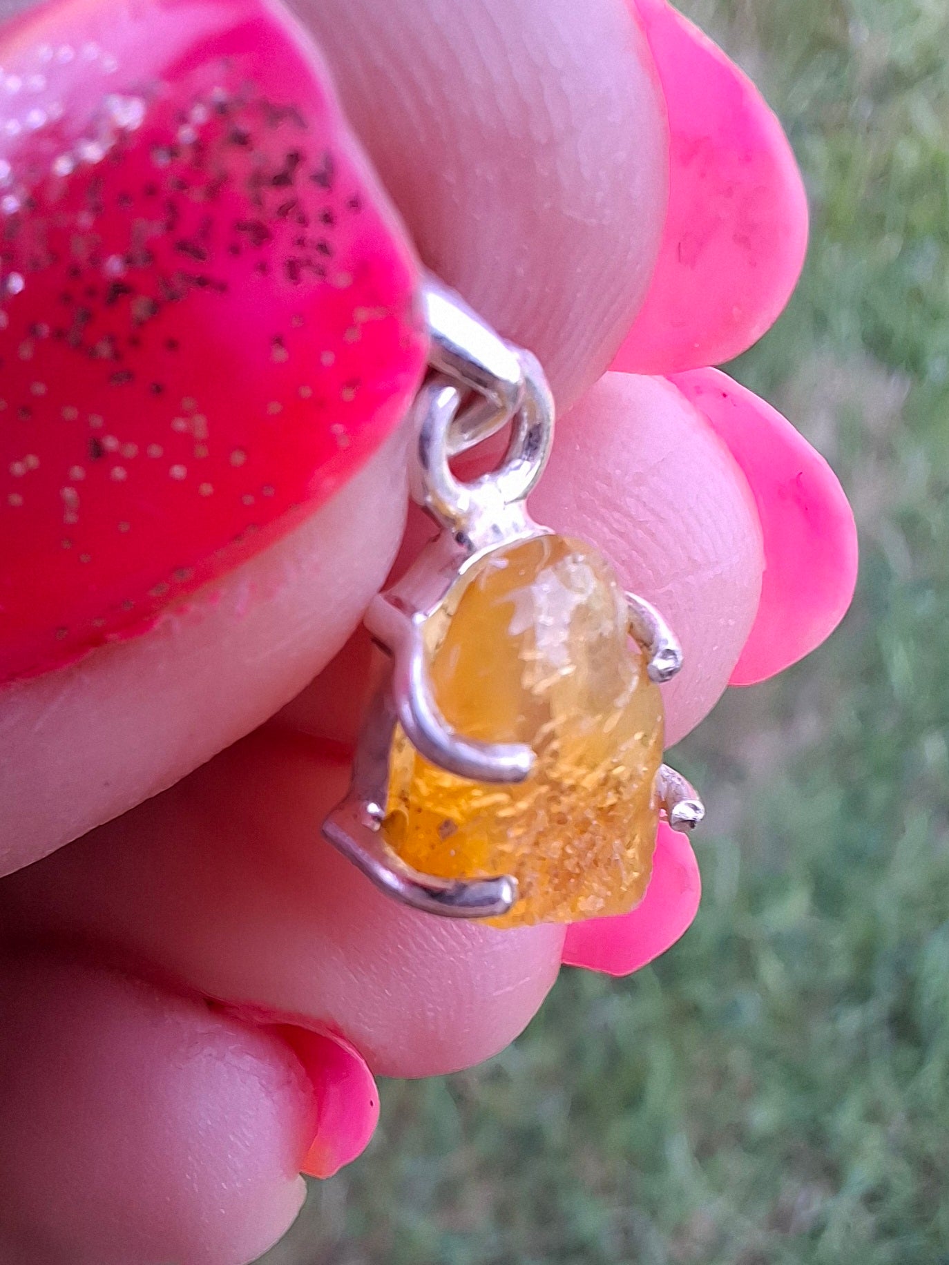 Baltic Amber Pendant, 925 Silver, Fossil (Ref: AP19)