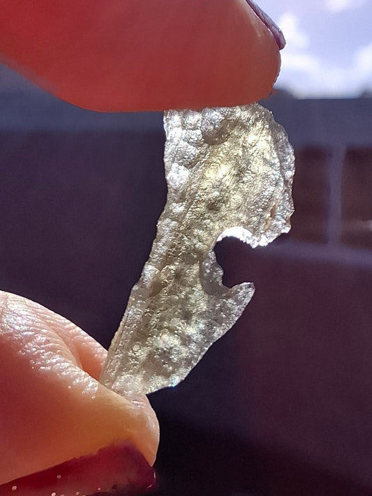 Moldavite Piece, 0.46g, Tektite (Ref: 1521)