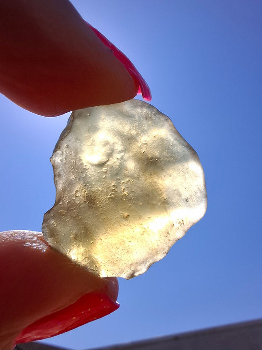 Libyan Desert Glass (darker) Piece, 4.84g, Tektite (Ref: L1360)
