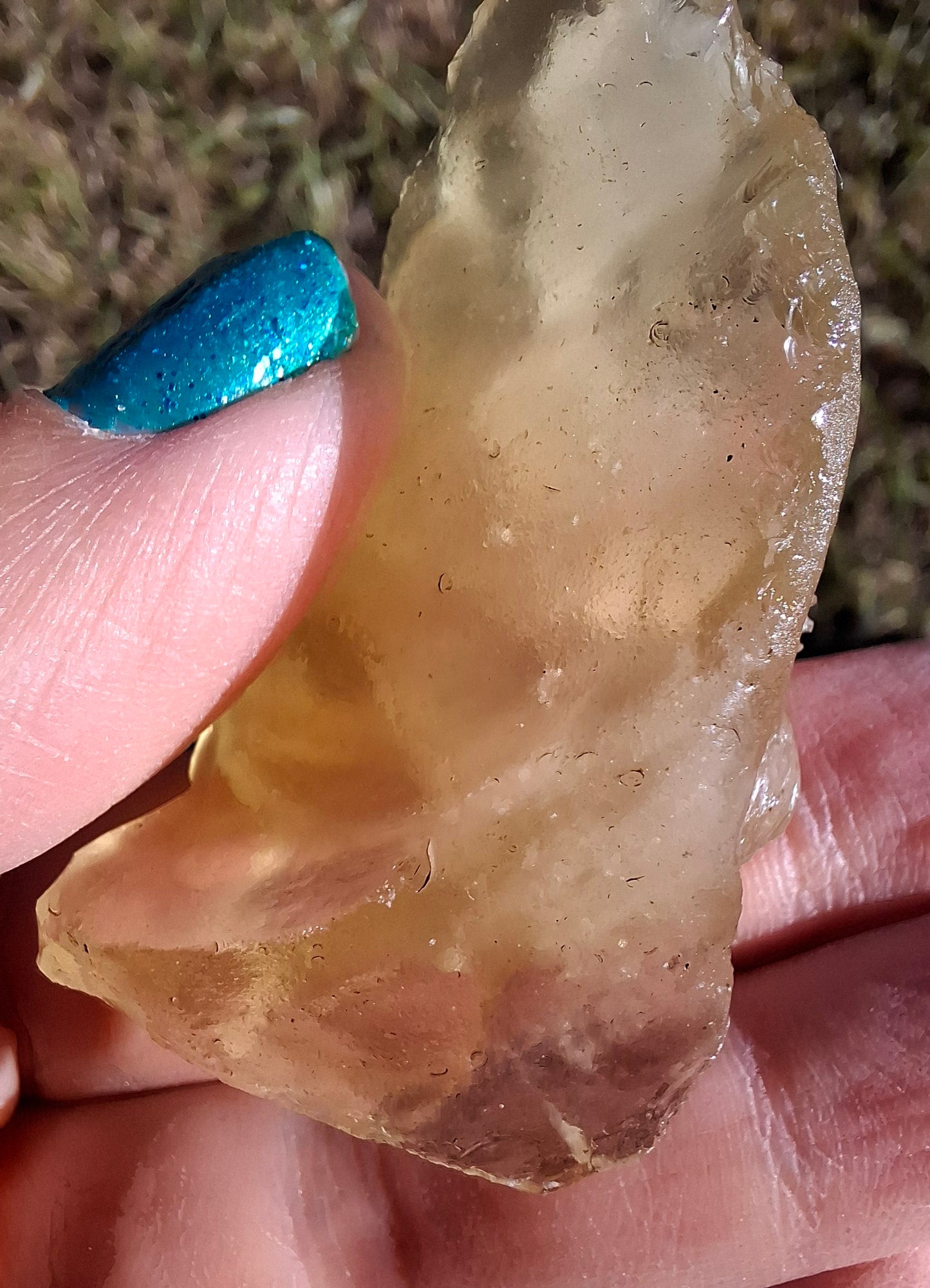 Libyan Desert Glass carving, GANESHA, 26.47g, Tektite (Ref: Ganesha1)