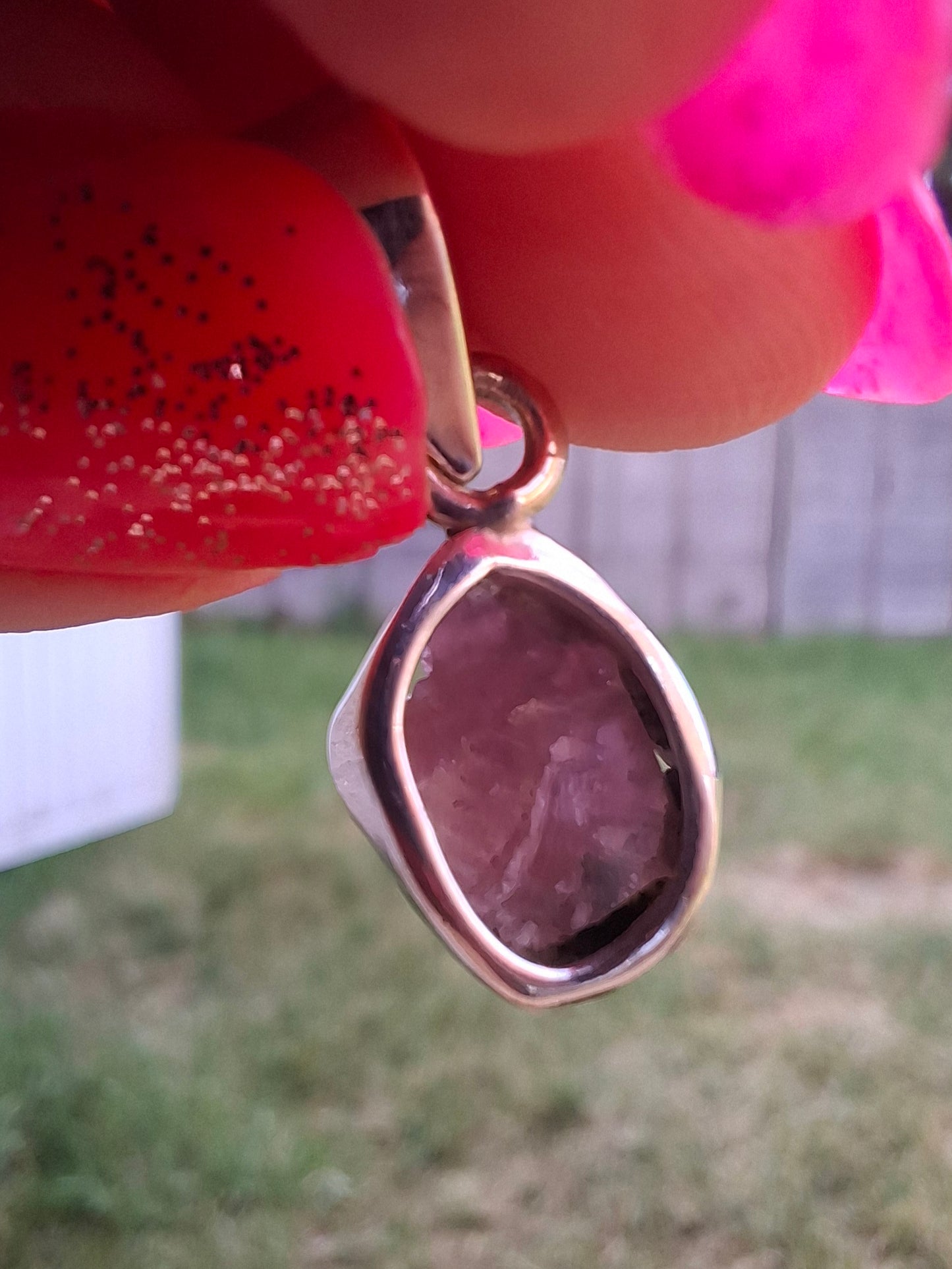 Pink Tourmaline Pendant, 925 Silver, Crystal (Ref: PT73)