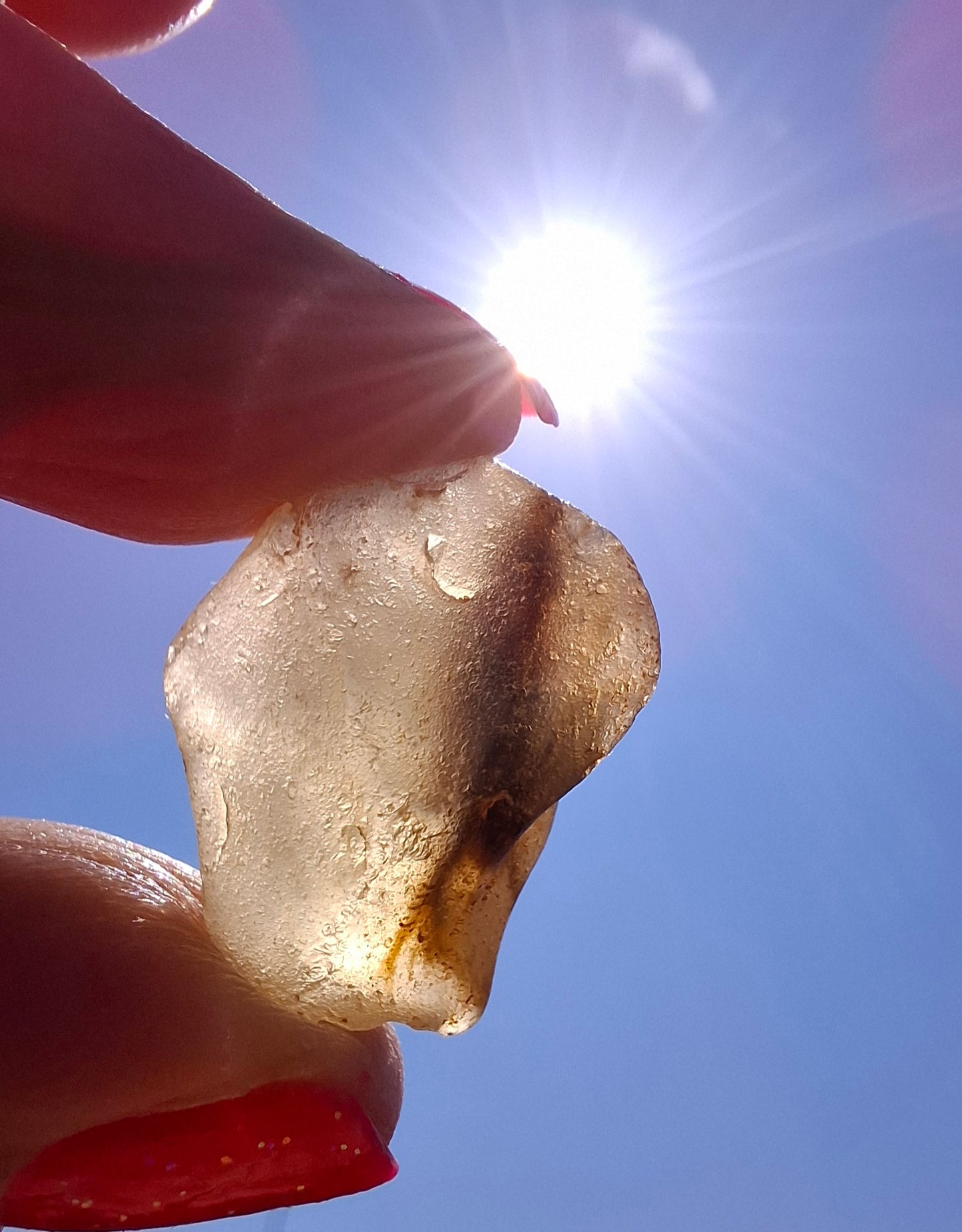 Libyan Desert Glass (darker) Piece, 4.70g, Tektite (Ref: L1372)