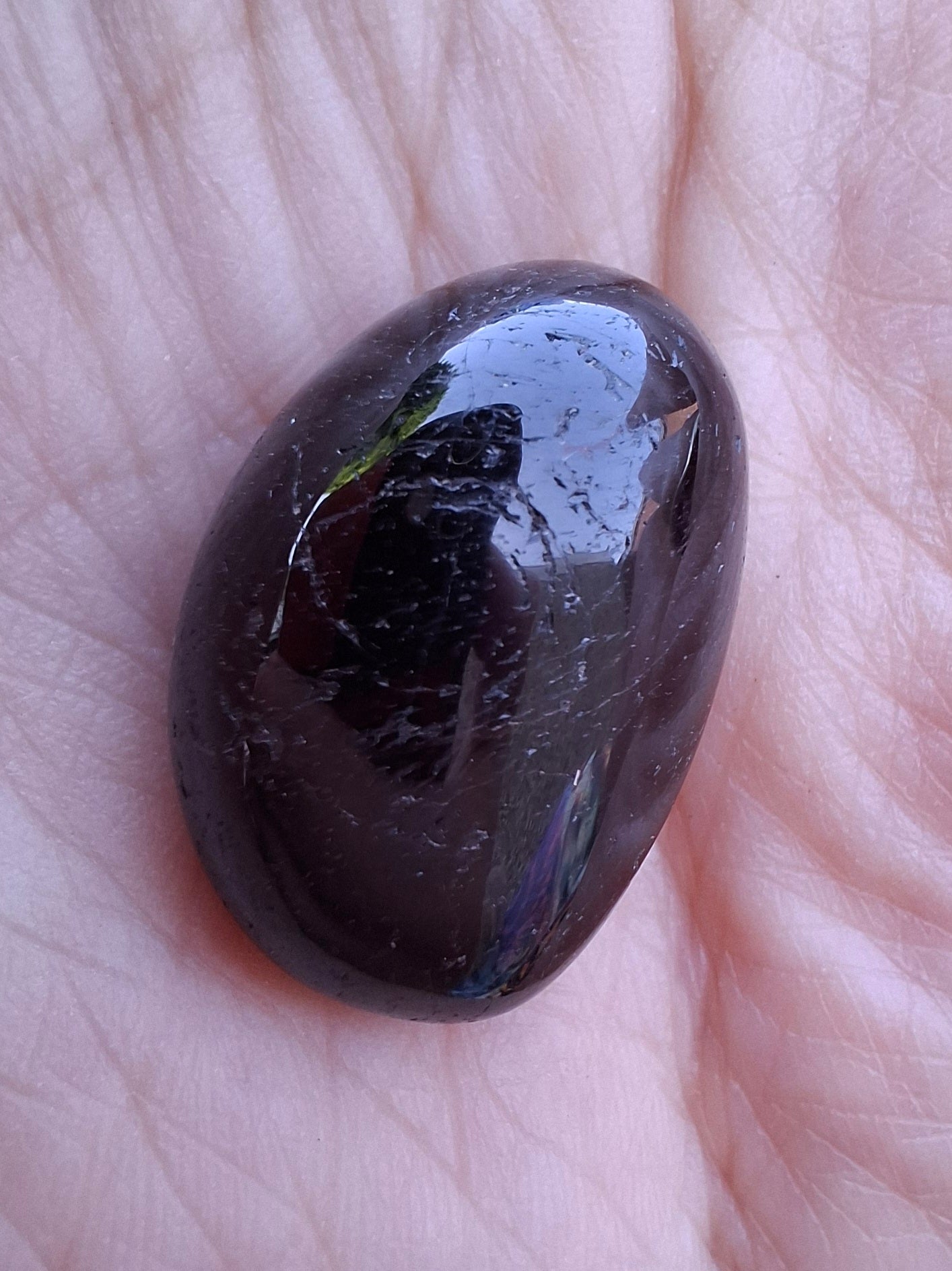 Black Tourmaline, Tumble Stone, Crystal (Ref: T223)