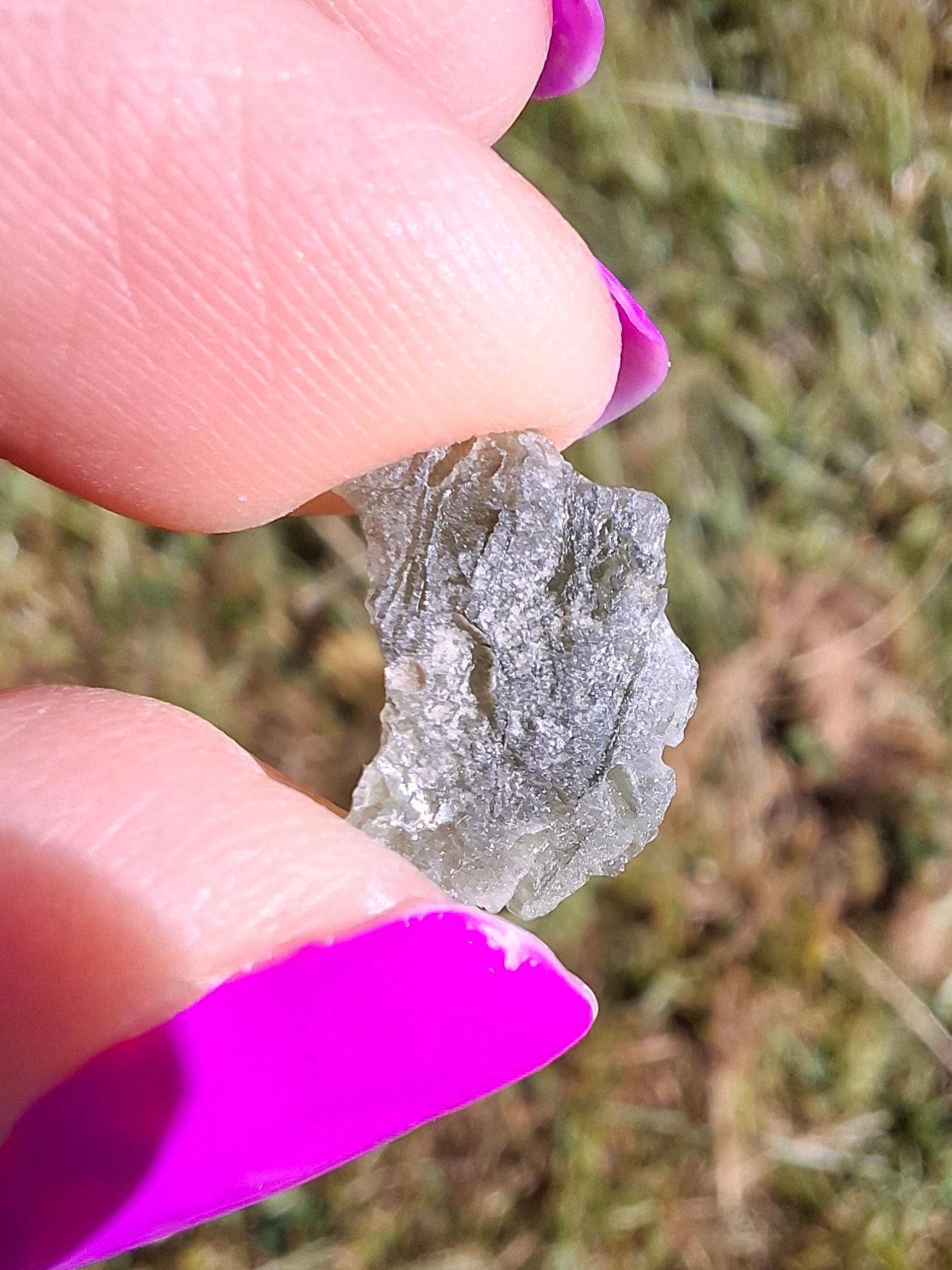 Moldavite Piece, 0.78g, Tektite (Ref: 1451)