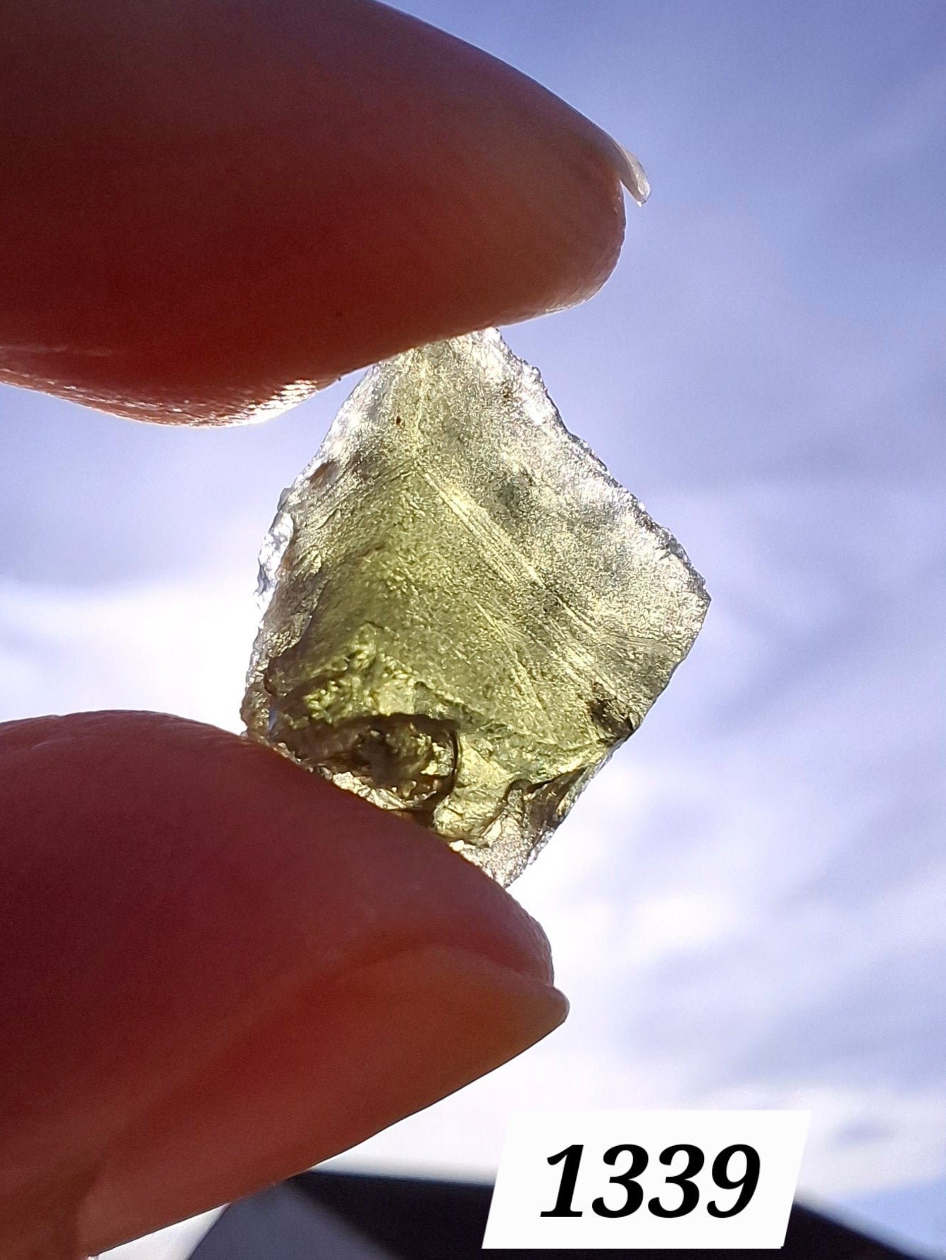 Moldavite Piece, 1.41g, Tektite (Ref: 1339)